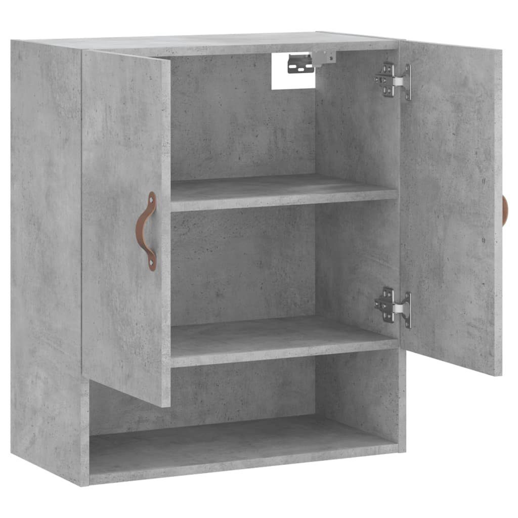 vidaXL cm 60x31x70 Betongrau Holzwerkstoff Fächerschrank Wandschrank (1-St)