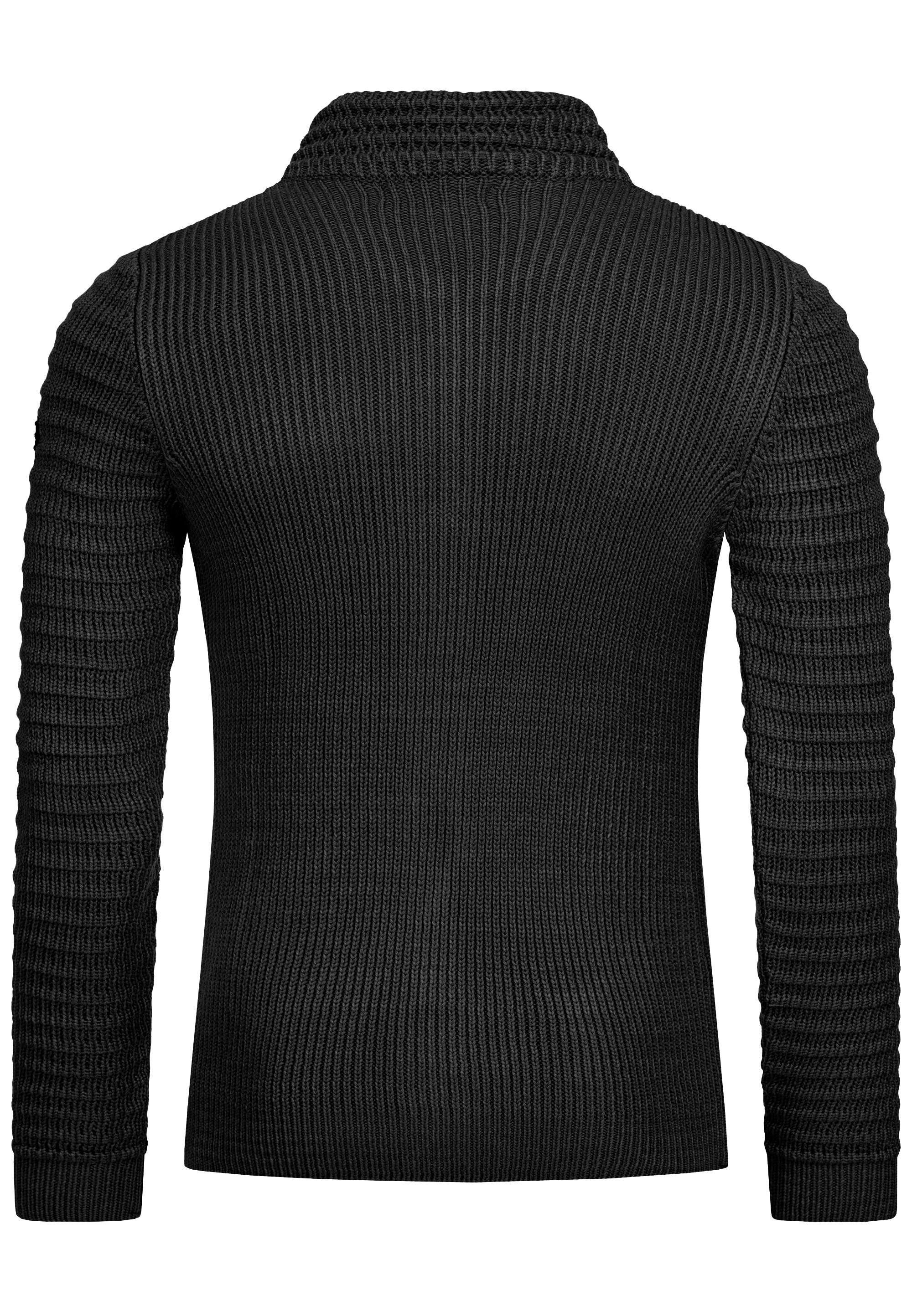 RedBridge Strickjacke Tampa mit Stehkragen
