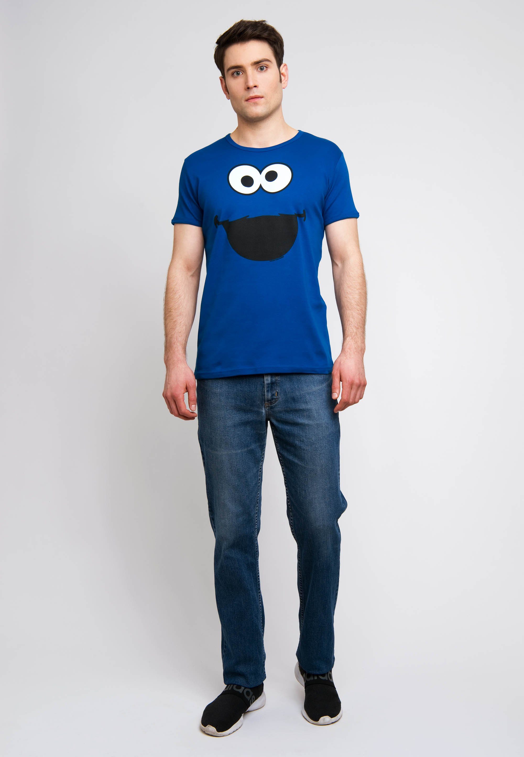 LOGOSHIRT T-Shirt Krümmelmonster mit niedlichem Print