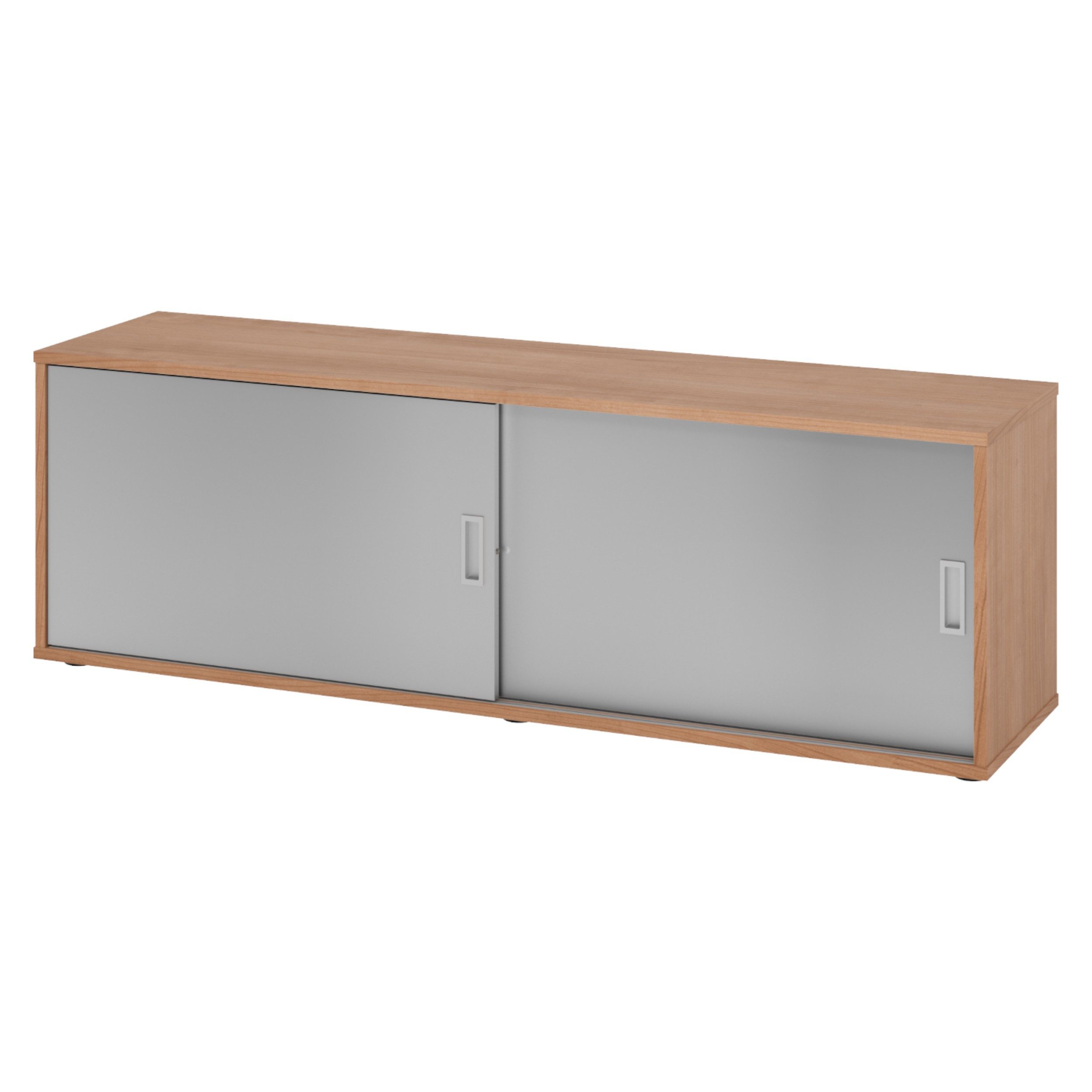 bümö Lowboard bümö Lowboard 1750S, Dekor: Nussbaum/Silber