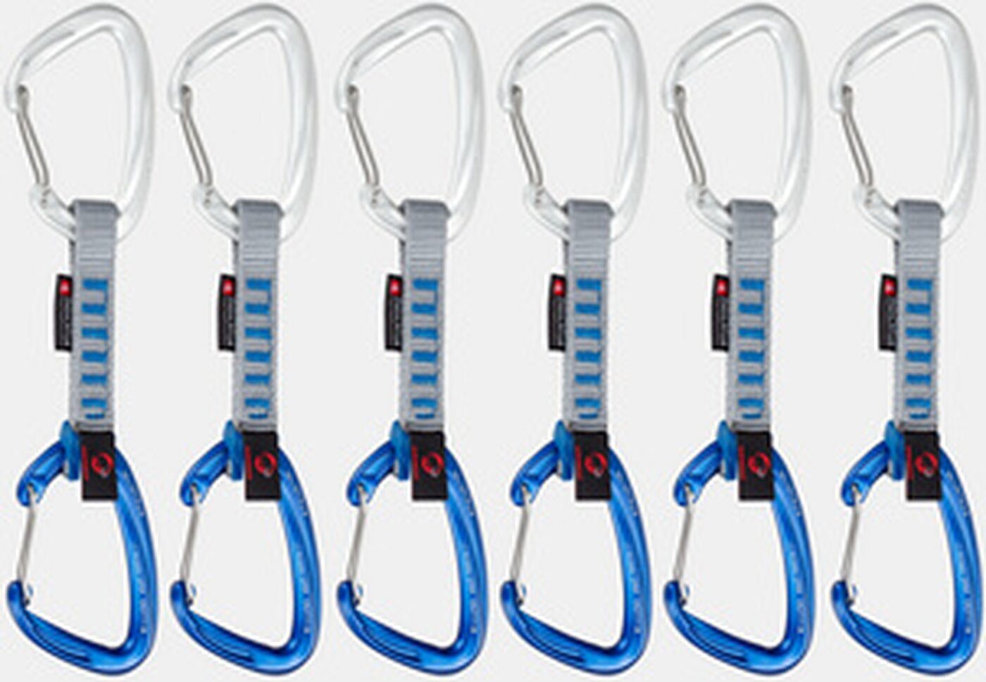 Mammut Karabiner Crag Wire 10 cm Indicator 6-Pack Qu 19200 Wire Gate/Wire Gate, sil