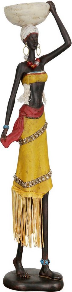 GILDE Afrikafigur Afrikanerin Auma (1 St), aus Polyresin (Kunststein)