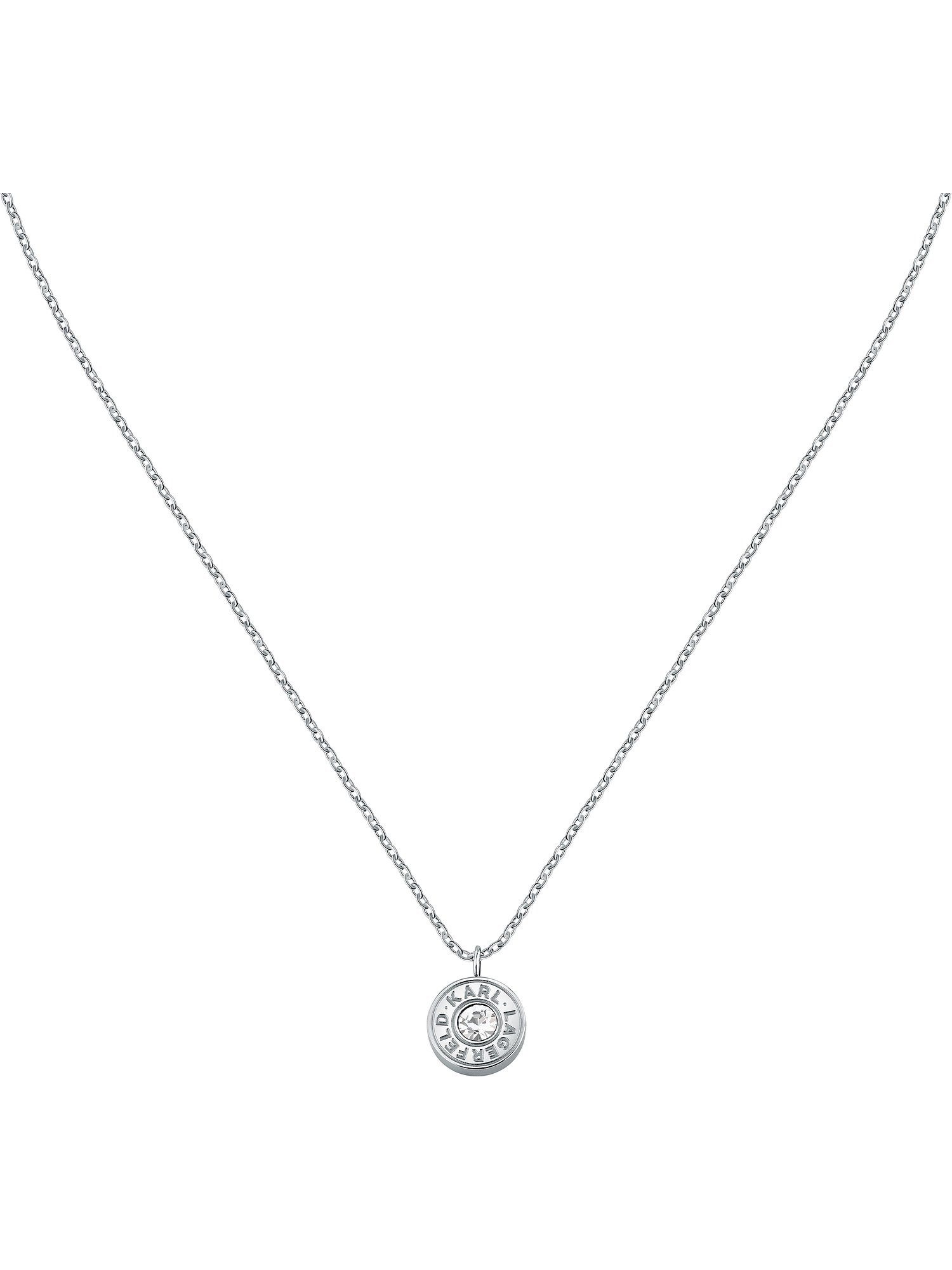 KARL LAGERFELD Collier Karl Lagerfeld Damen-Kette Edelstahl Kristall