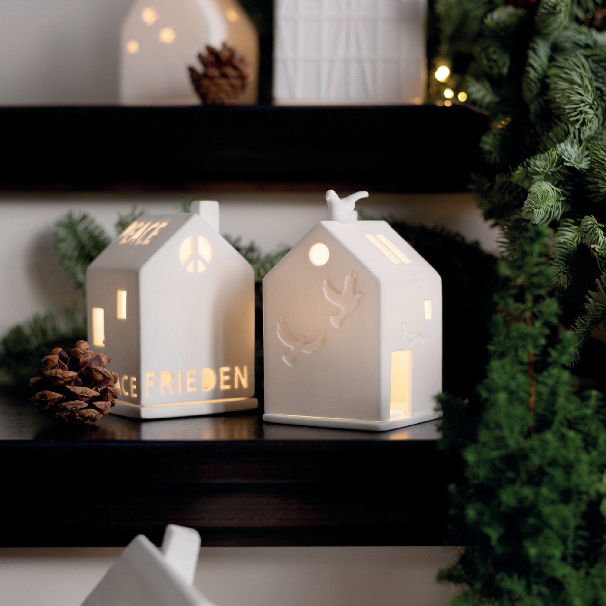 Räder Teelichthalter räder Friedenstauber Kerzenständer Teelicht weiß