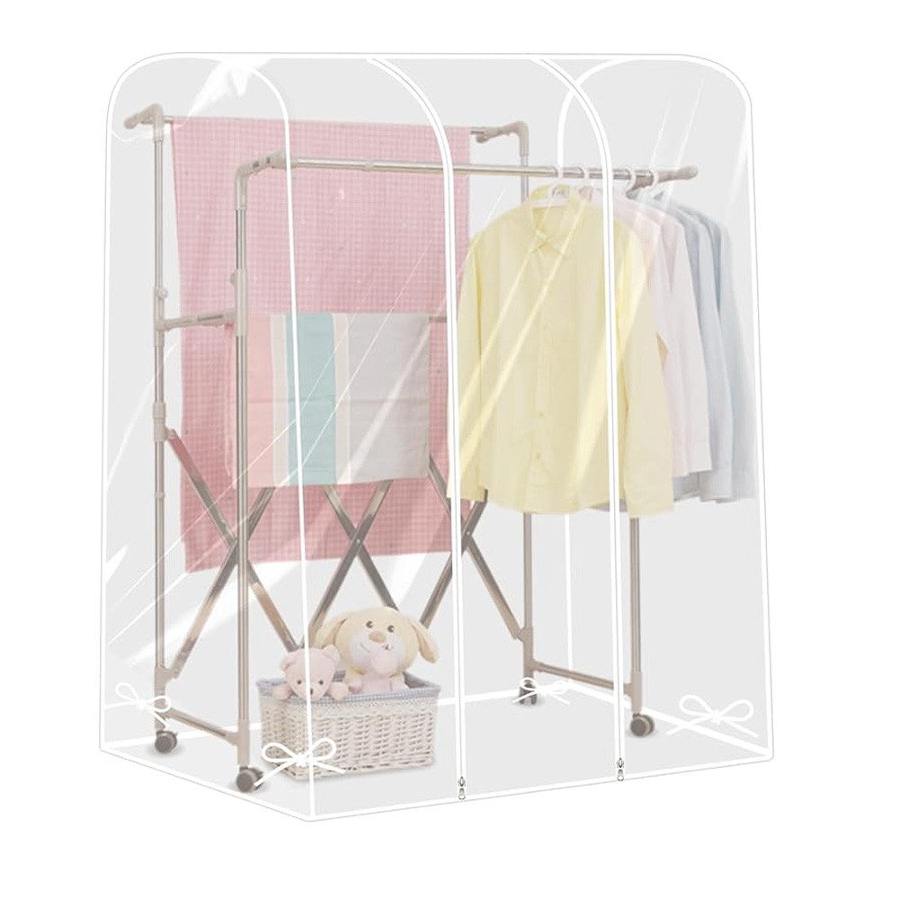 QUBEBU Organizer Kleiderschrank Kleiderstangenabdeckung, wasserdicht, Staub günstig online kaufen
