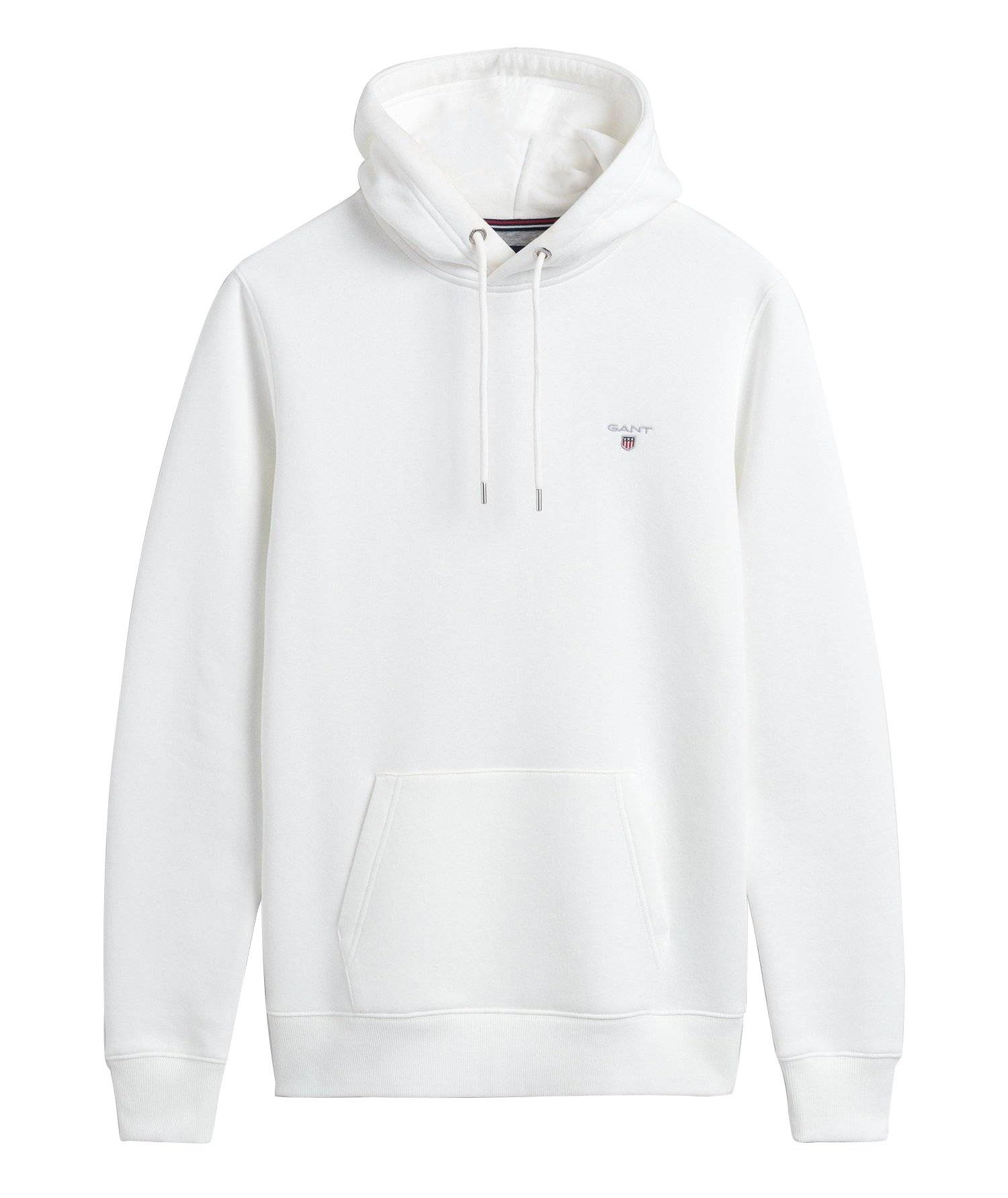 Gant Sweatshirt Herren Sweat-Hoodie - Kapuzen-Pullover, Loopback Weiß | Sweatshirts
