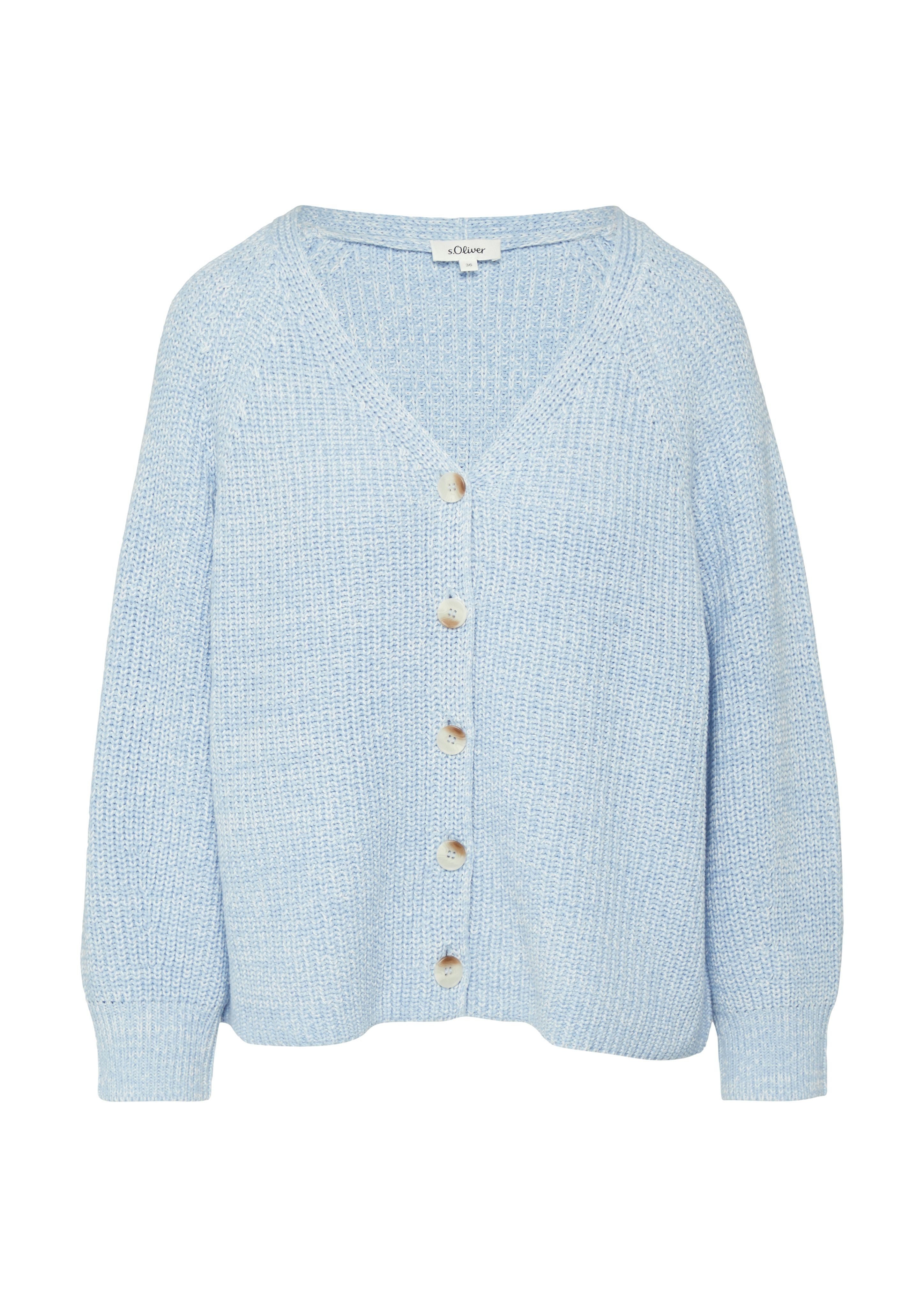 s.Oliver Strickjacke Strukturierter Cardigan im Relaxed günstig online kaufen