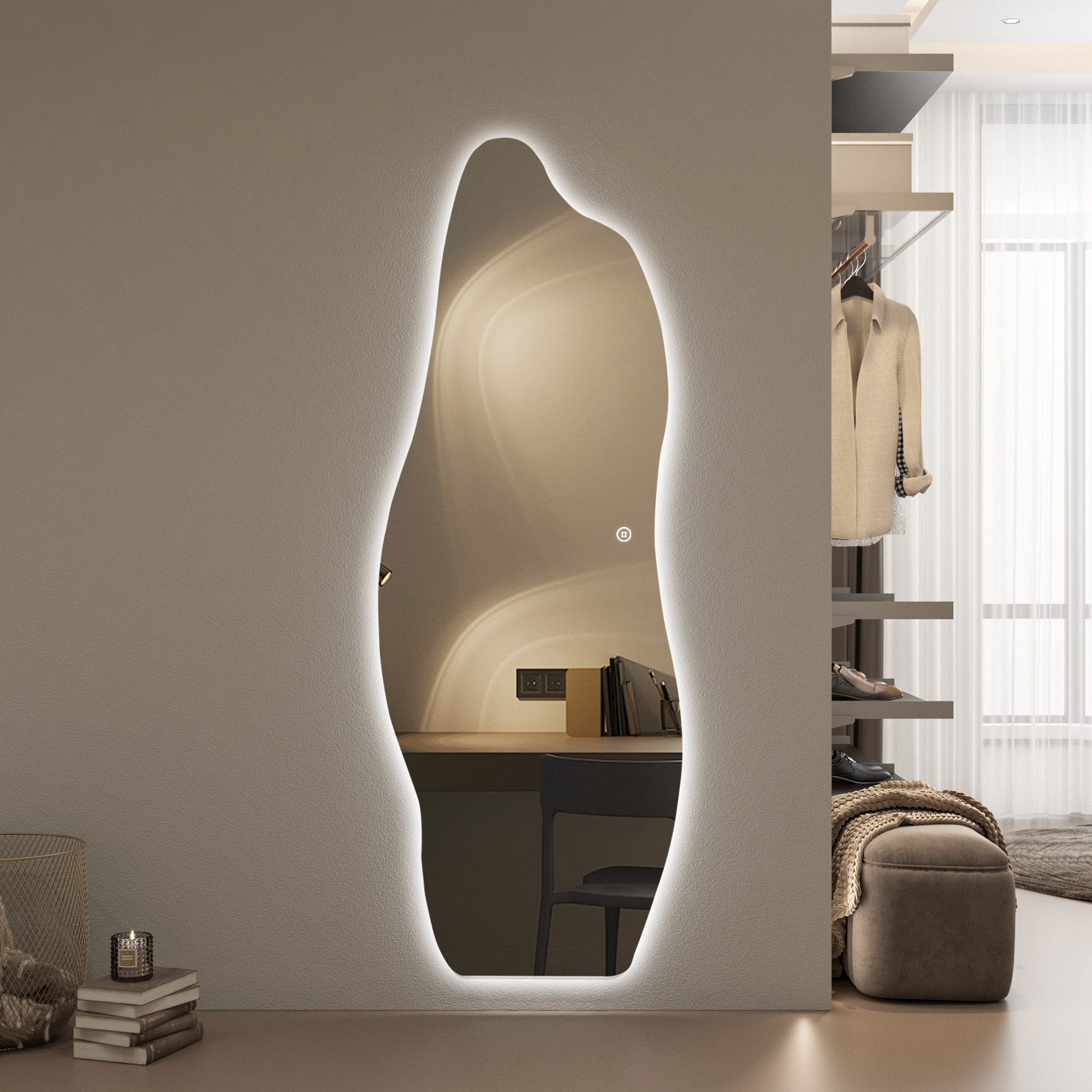 WDWRITTI Ganzkörperspiegel Led 165x60 165x50 150x50 günstig online kaufen