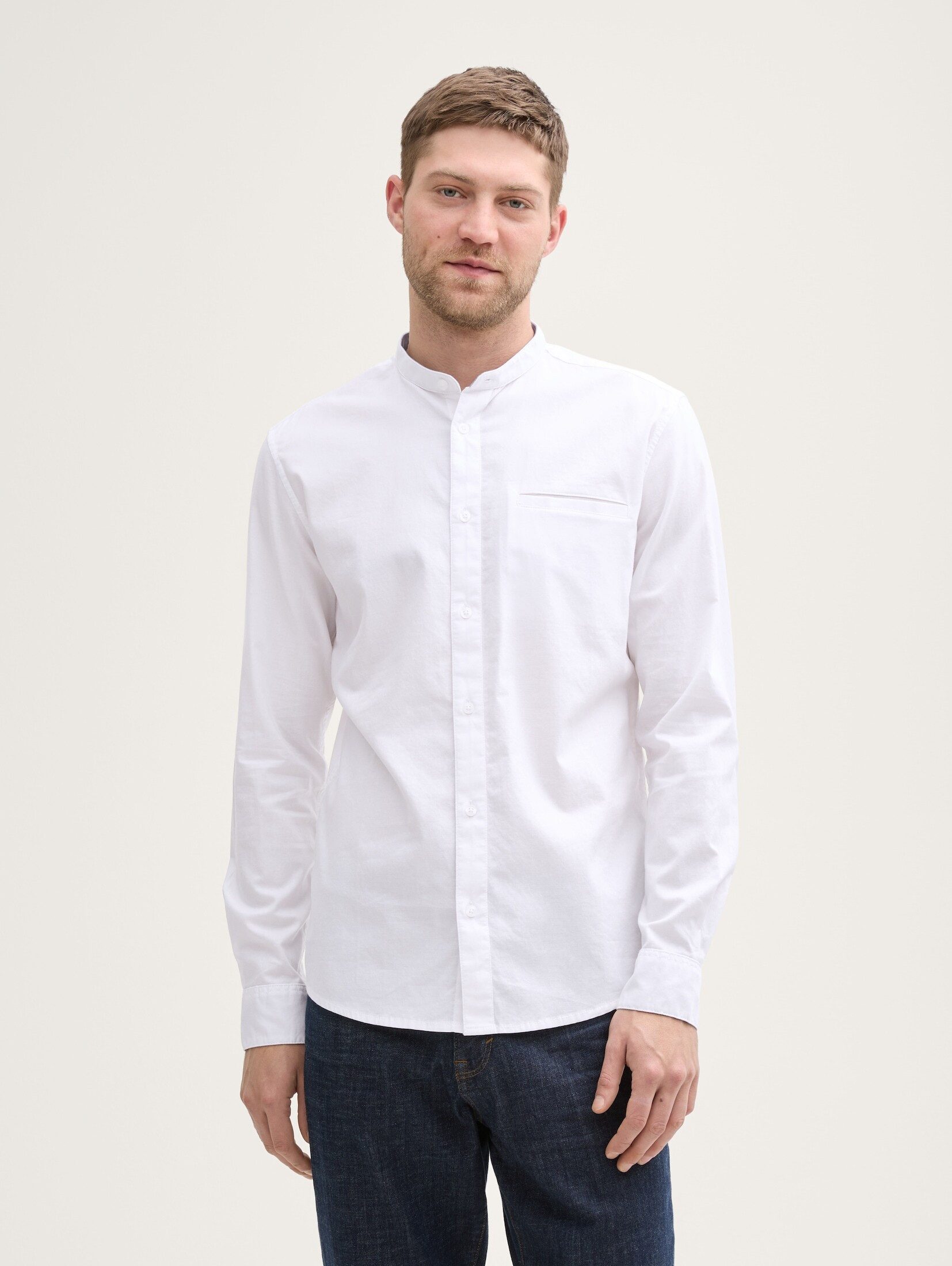 TOM TAILOR Langarmhemd Fitted Oxford Hemd günstig online kaufen
