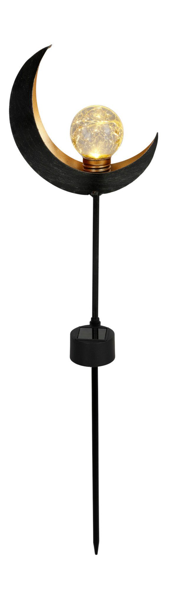 BURI Kugelleuchte Solar Metall-Gartenstecker 58,5cm LED günstig online kaufen