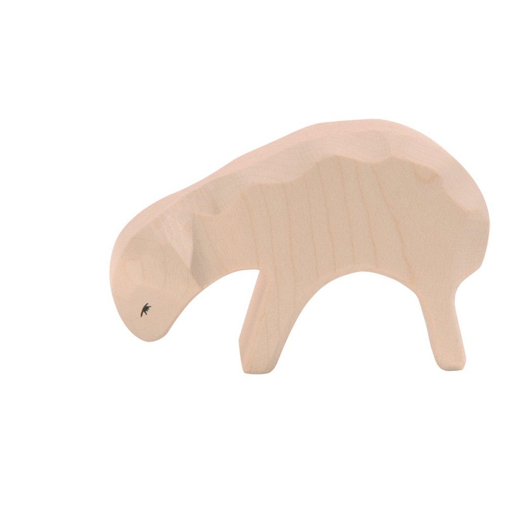 Ostheimer Spielfigur Schaf fressend Holztier Made in Germany weiß, (1-tlg), Made in Germany