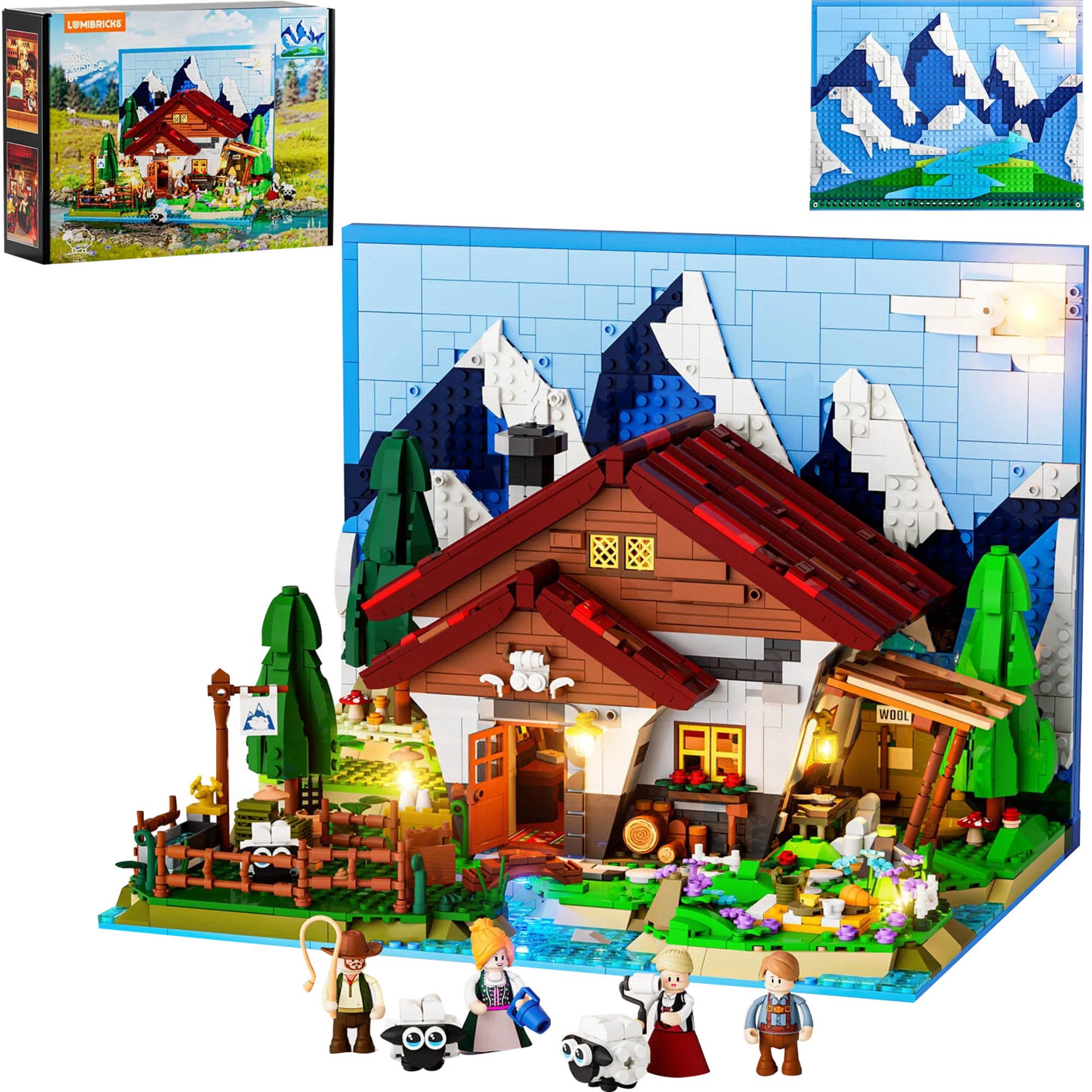 Lumibricks Lumibricks Schäferhütte, Konstruktionsspielzeug Spielbausteine