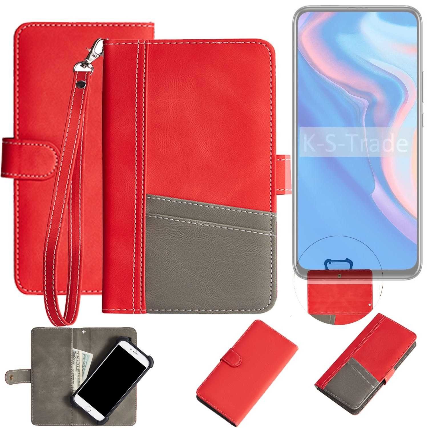 K-S-Trade Handyhülle für Huawei P Smart Z, Handy Schutzhülle Hülle Portemonnee Brieftasche Klapphülle
