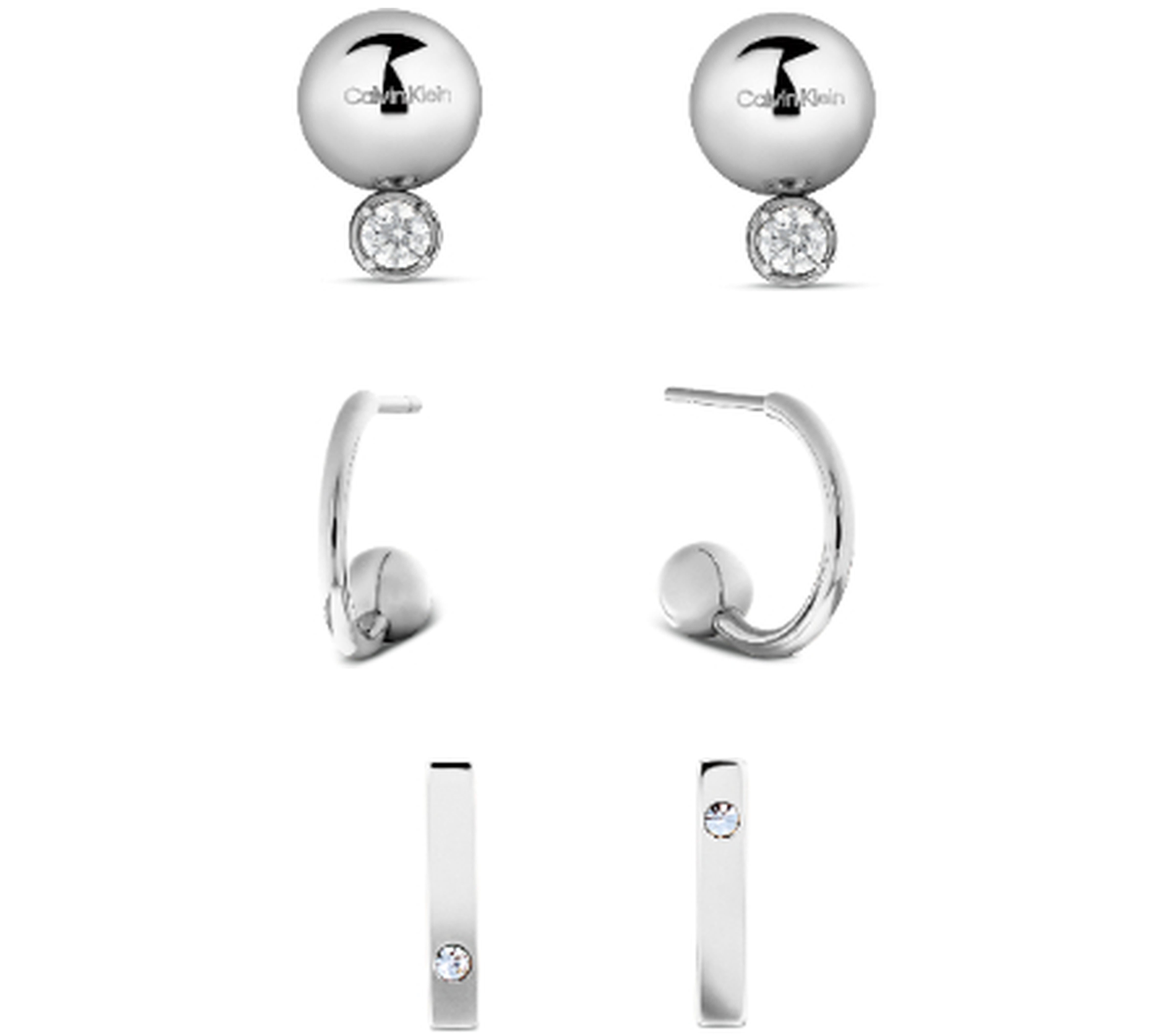 Calvin Klein Ohrring-Set CK Pure Essentials, mit Glasstein