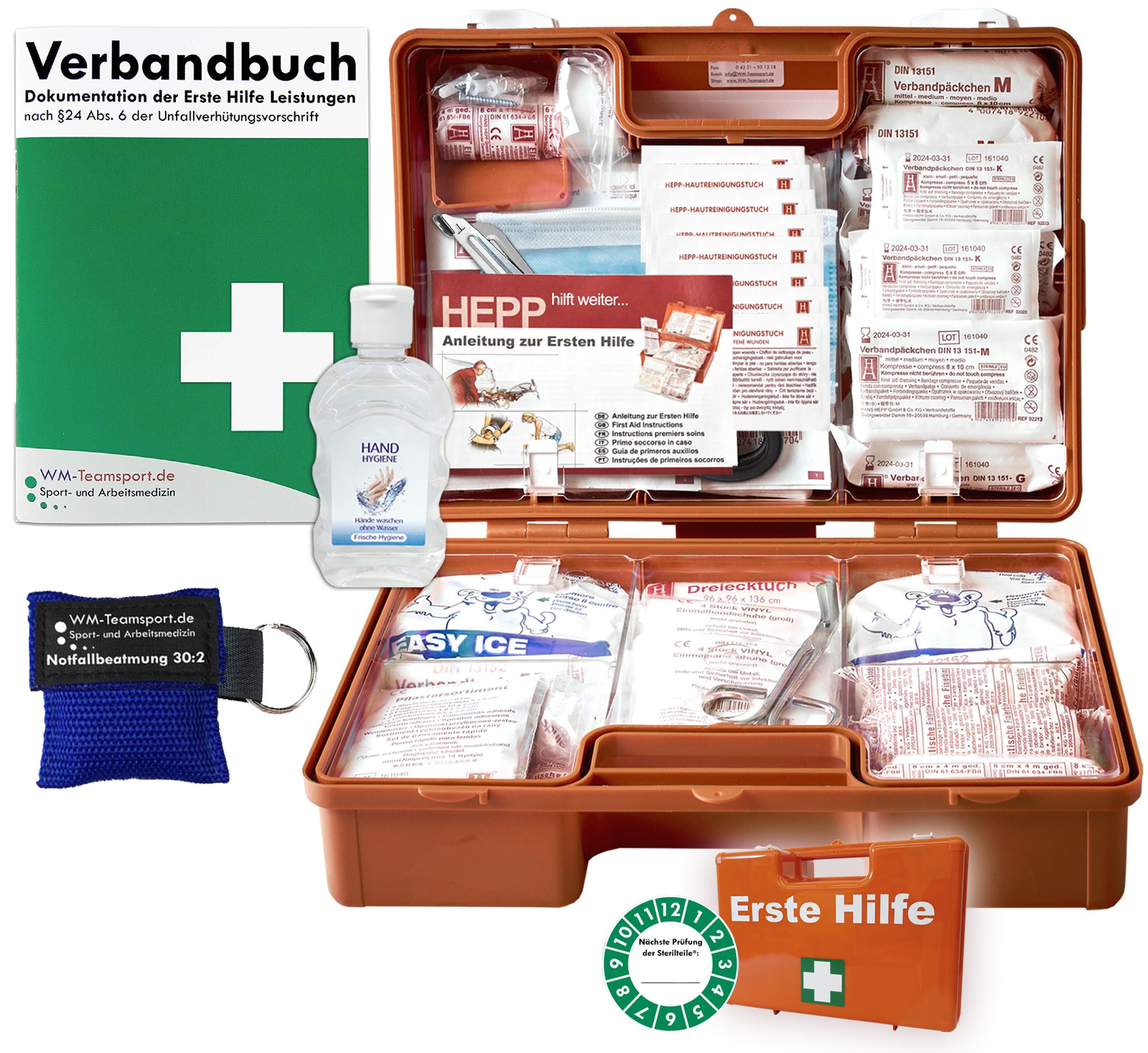 WM-Teamsport Erste-Hilfe-Koffer Erste-Hilfe-Koffer M2 nach der aktuellen DIN 13169