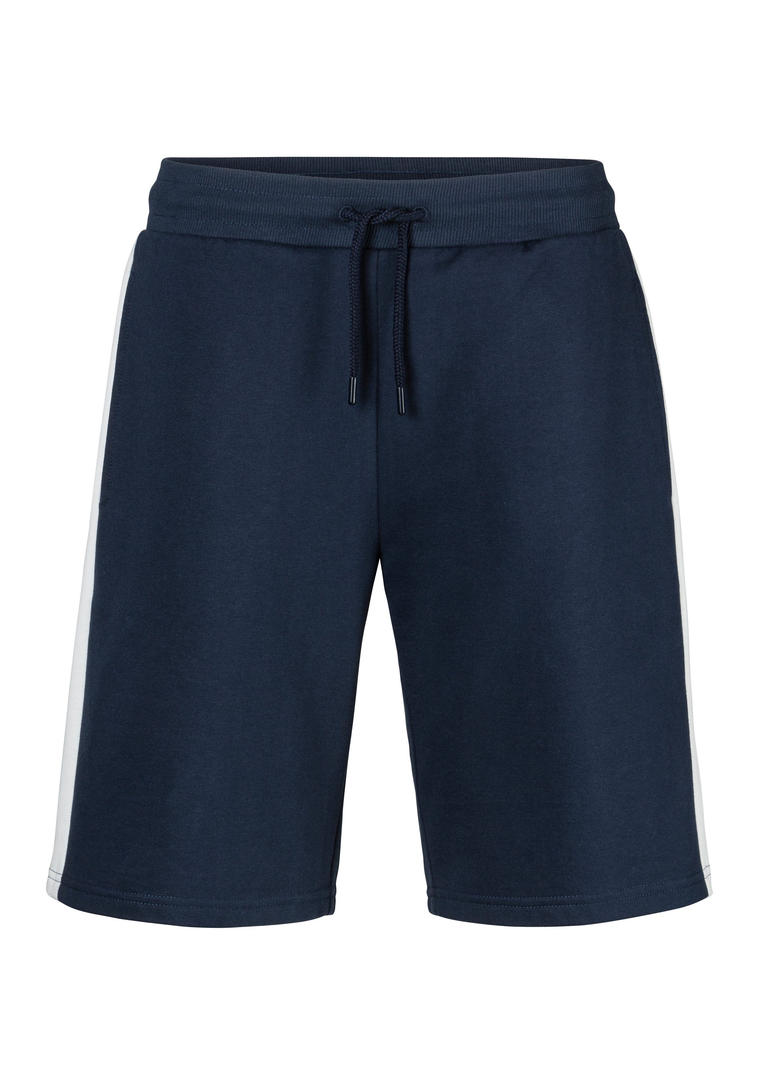 H.I.S Sweatshorts seitlicher Streifen mit Logodruck günstig online kaufen
