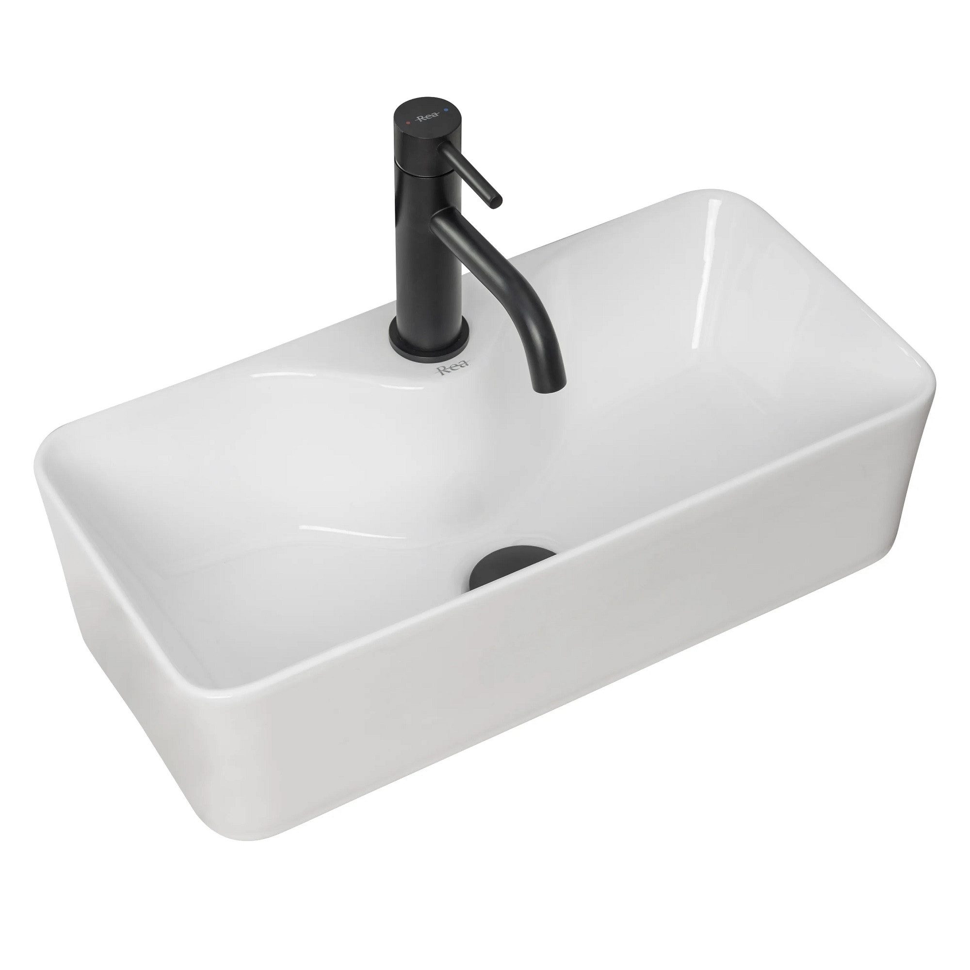 wohnwerk.idee Aufsatzwaschbecken Waschbecken Keramik Weiß Klein Gäste WC Gä günstig online kaufen