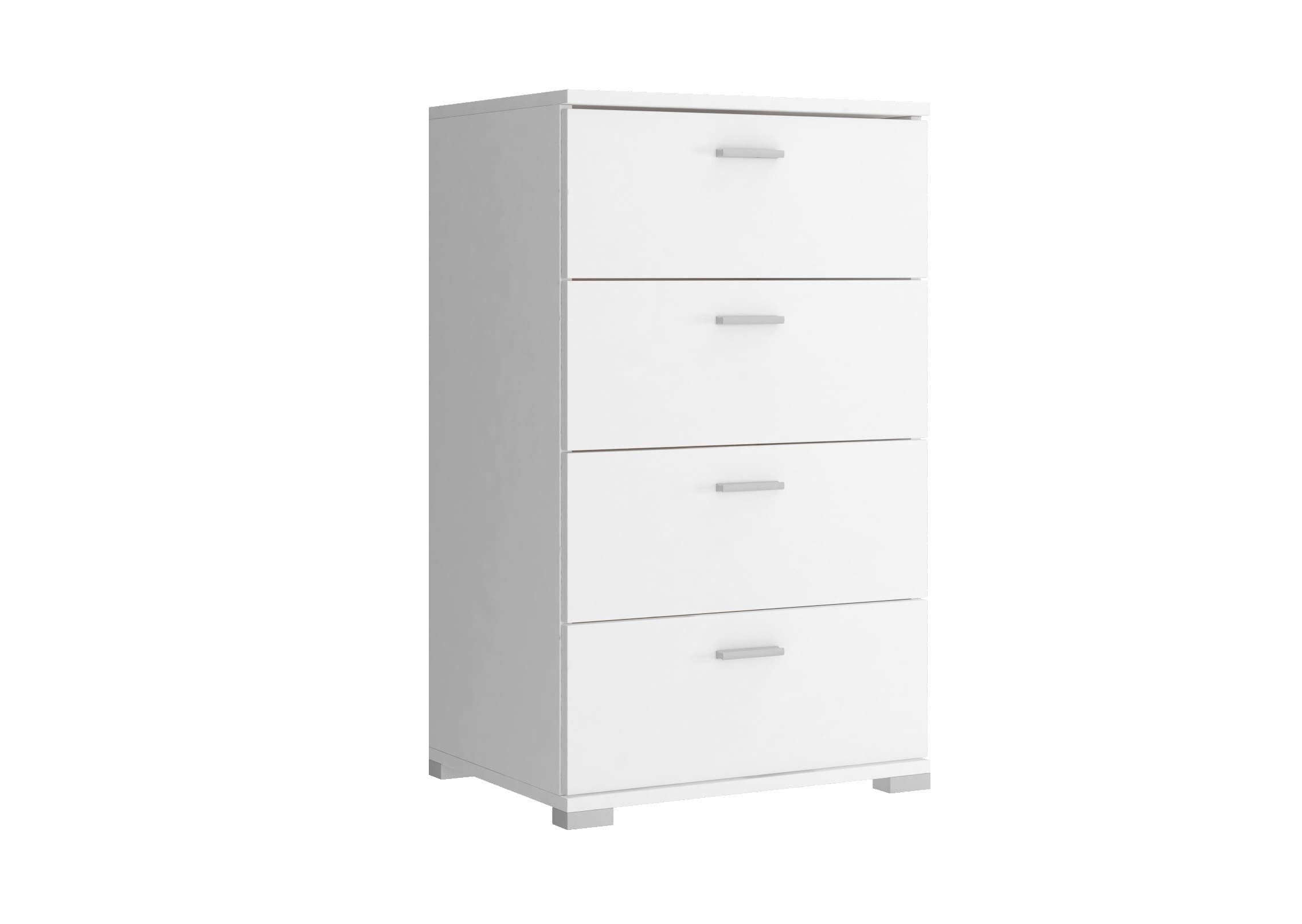 MOEBLO Kommode MIA (Moderne Schlafzimmer Möbel für Wohnzimmer Schrank, Sideboard mit 4 Schubladen, Füße aus Metall), - (BxHxT): 50/100/150x85x40 cm