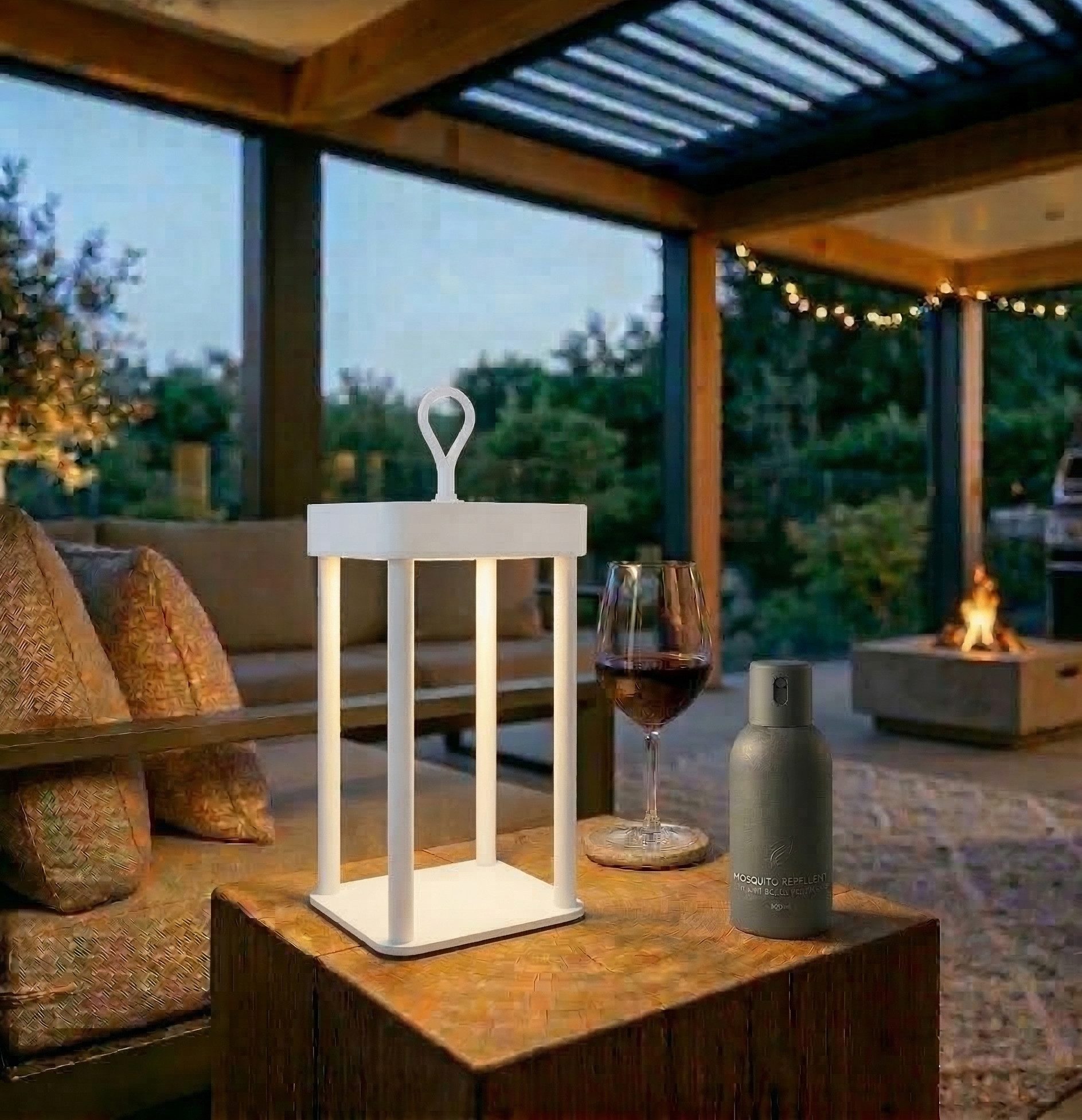 Coen Bakker Deco BV LED Außen-Tischleuchte Touch Tischlampe dimmbar mit Akku, In-/Outdoor, Touch-Funktion, LED fest verbaut, Kaltweiß, Warmweiß, Tageslichtweiß – Bild 2 von 5