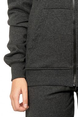 L.gonline Freizeitanzug Damen Jogging-ANZUG X240, Prime (Kapuzenjacke mit Reißverschluss, Hose, 2-tlg), Fitness Freizeit Casual