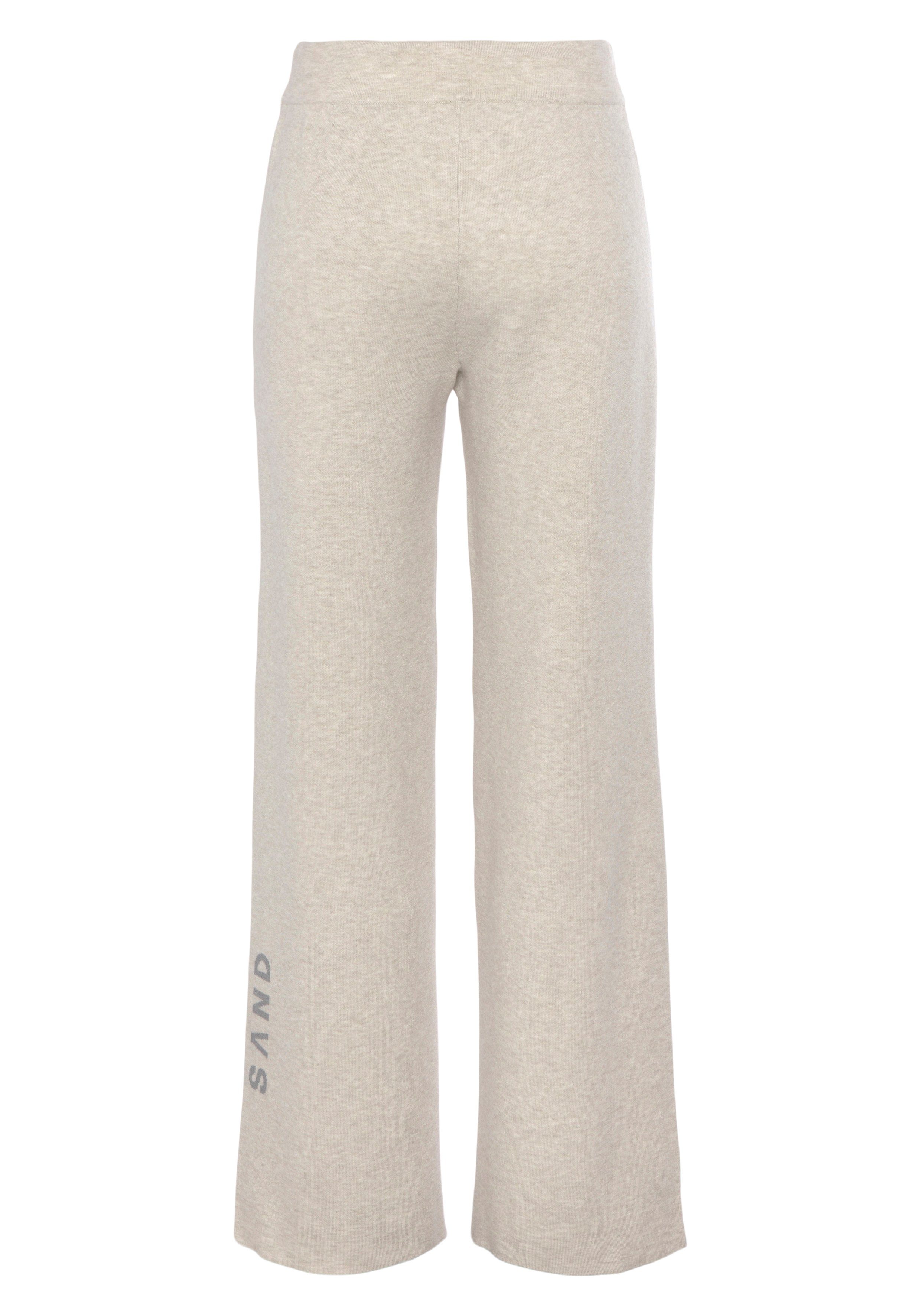 Elbsand Strickhose mit weitem Bein und eingestricktem Logo, Loungewear – Bild 4 von 5