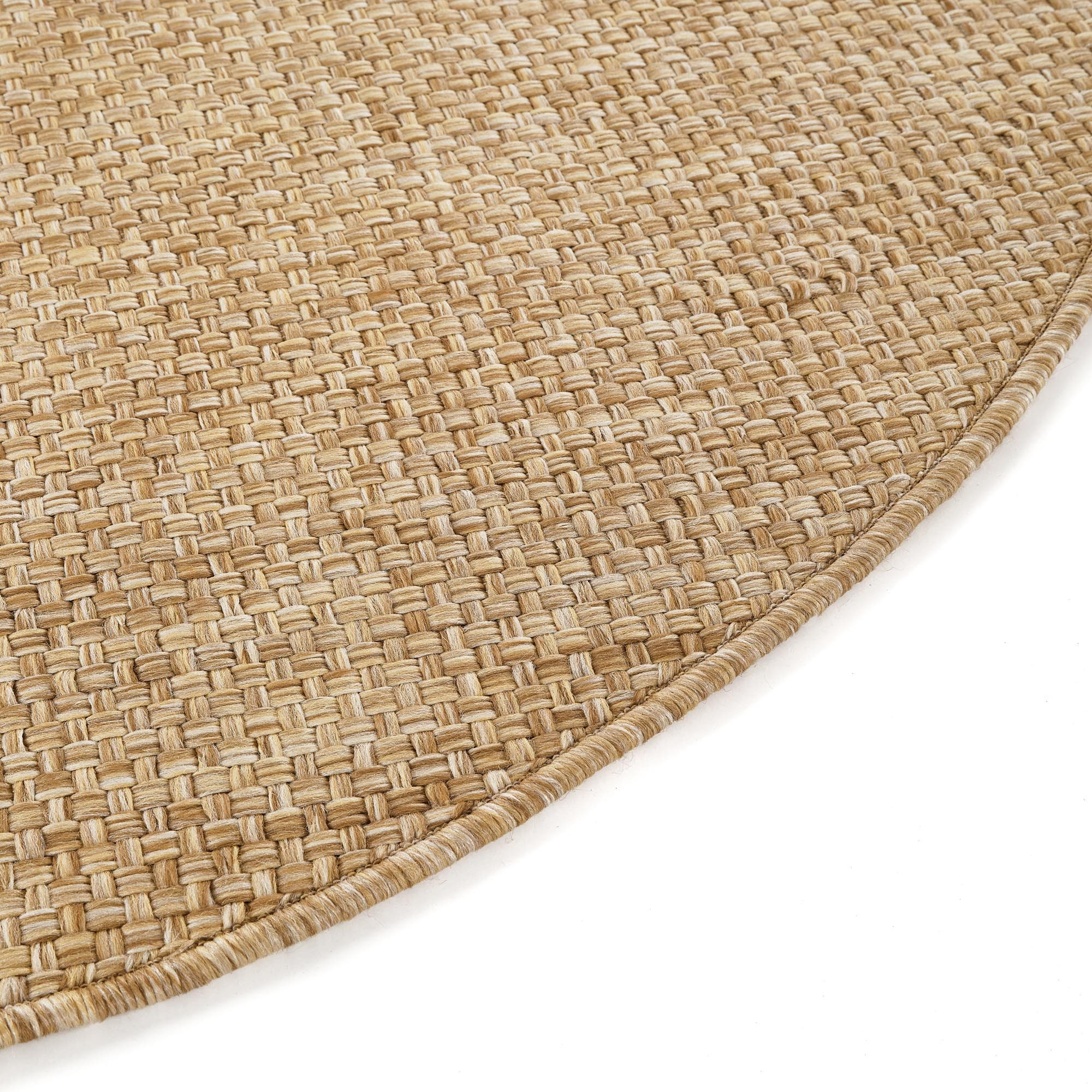Tapiso Outdoorteppich YUCANA, rund, Höhe: 6 mm, rund, wetterfest und UV-beständig