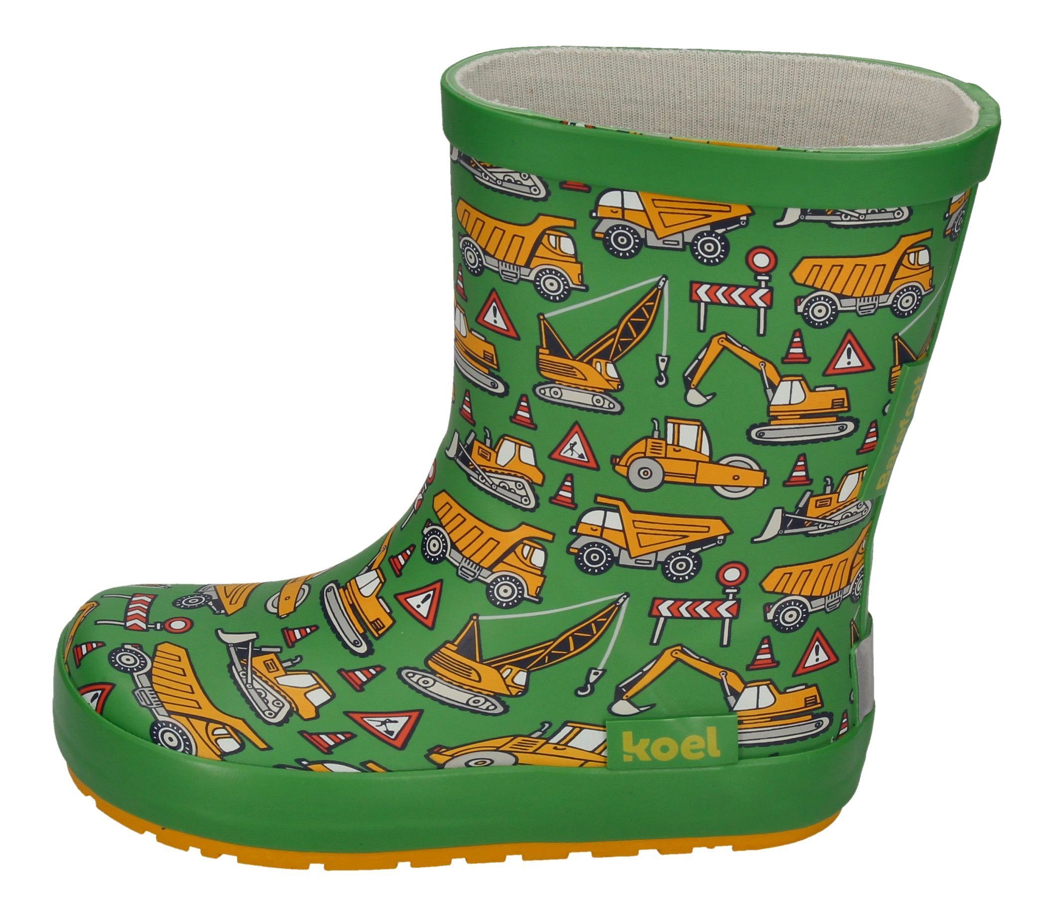 KOEL WELLIE BARE MULTI Barfußschuh Tractor Green