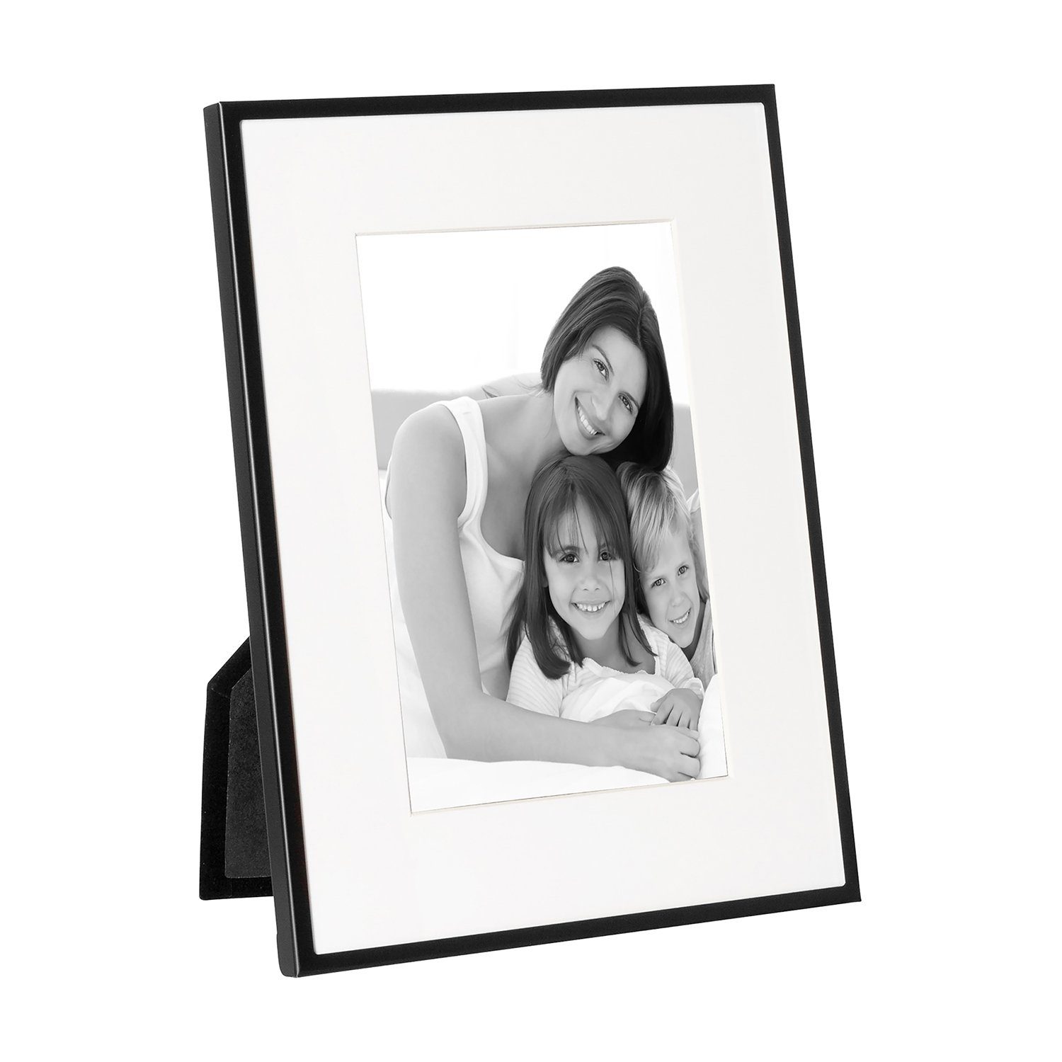 - Bilderrahmen 1 - stehend Aufhänger Aluminium (vertikal NIGRA schwarz Bilder, und 2 x Bilderrahmen B.15,9cm, / verwendbar Fink - horizontal) für H.21cm Glas und