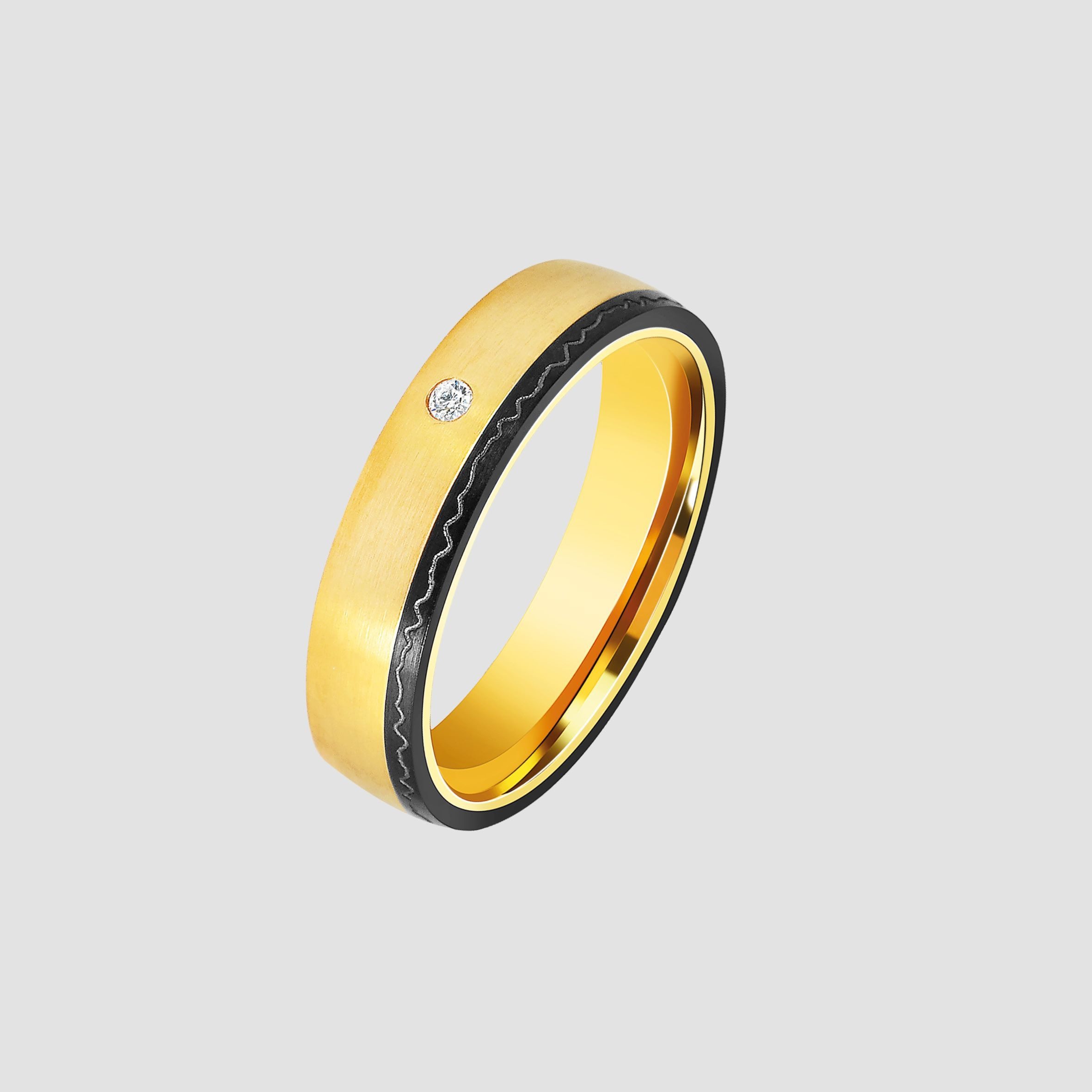 Adelia´s Fingerring Damen Ring aus Edelstahl mit Strass Steinchen