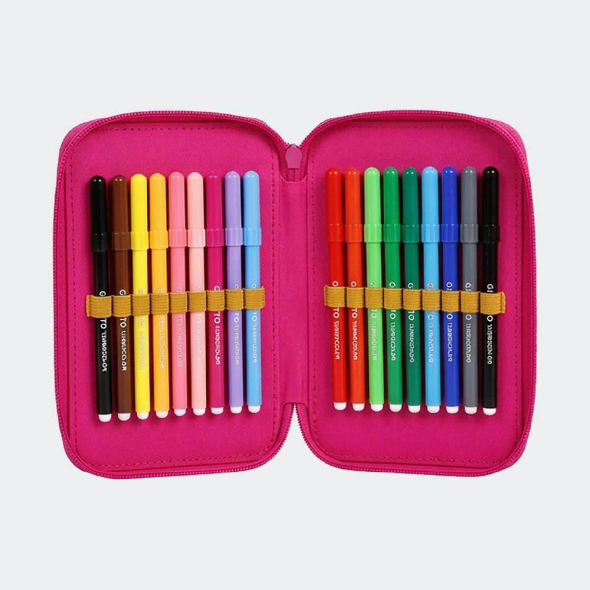 Hello Kitty Federmäppchen Gefüllte Kinder Schüleretui mit Zubehör 2 Fächer, (Packung)
