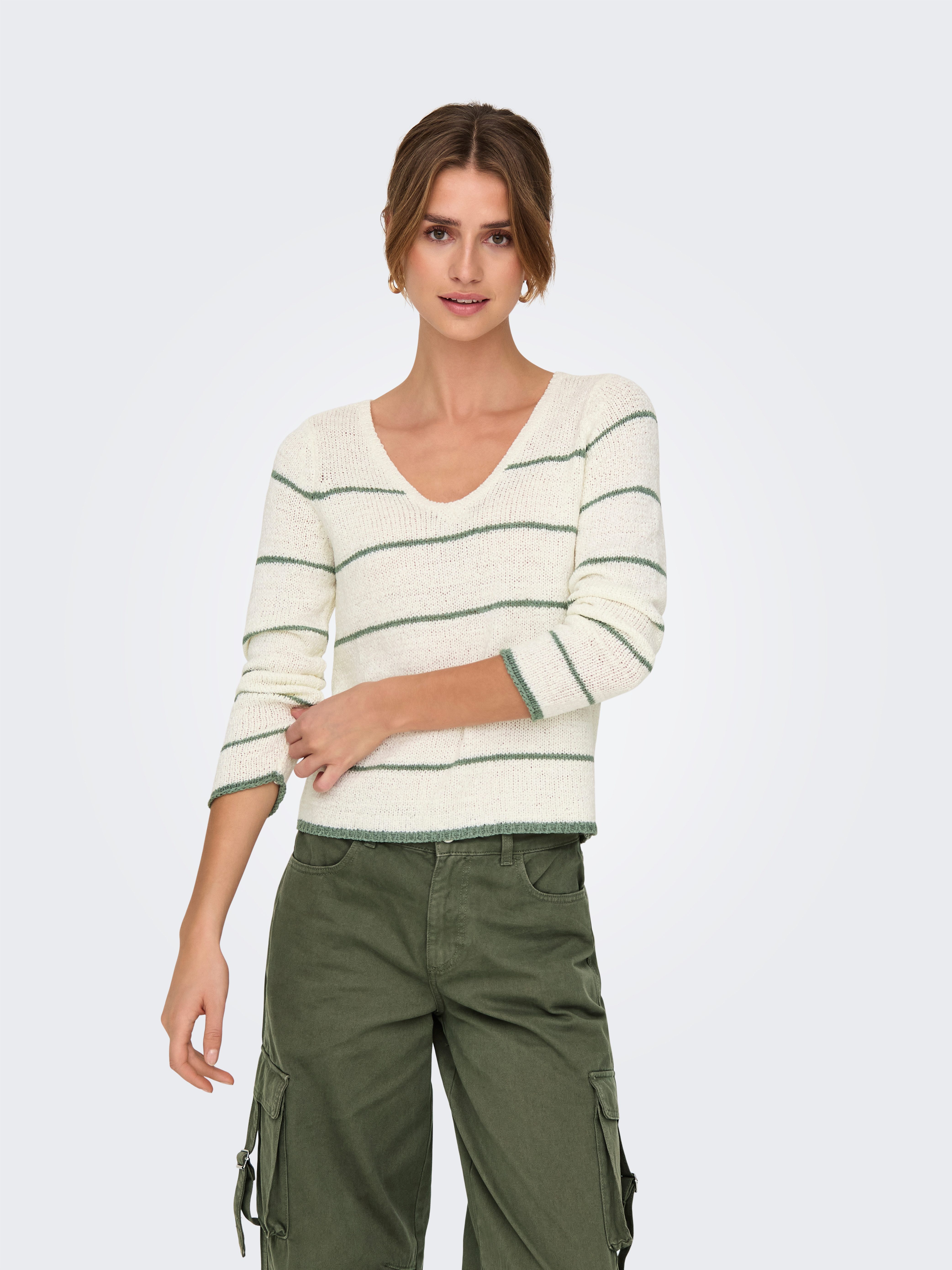 ONLY V-Ausschnitt-Pullover ONLGEENA L/S V-NECK KNT günstig online kaufen