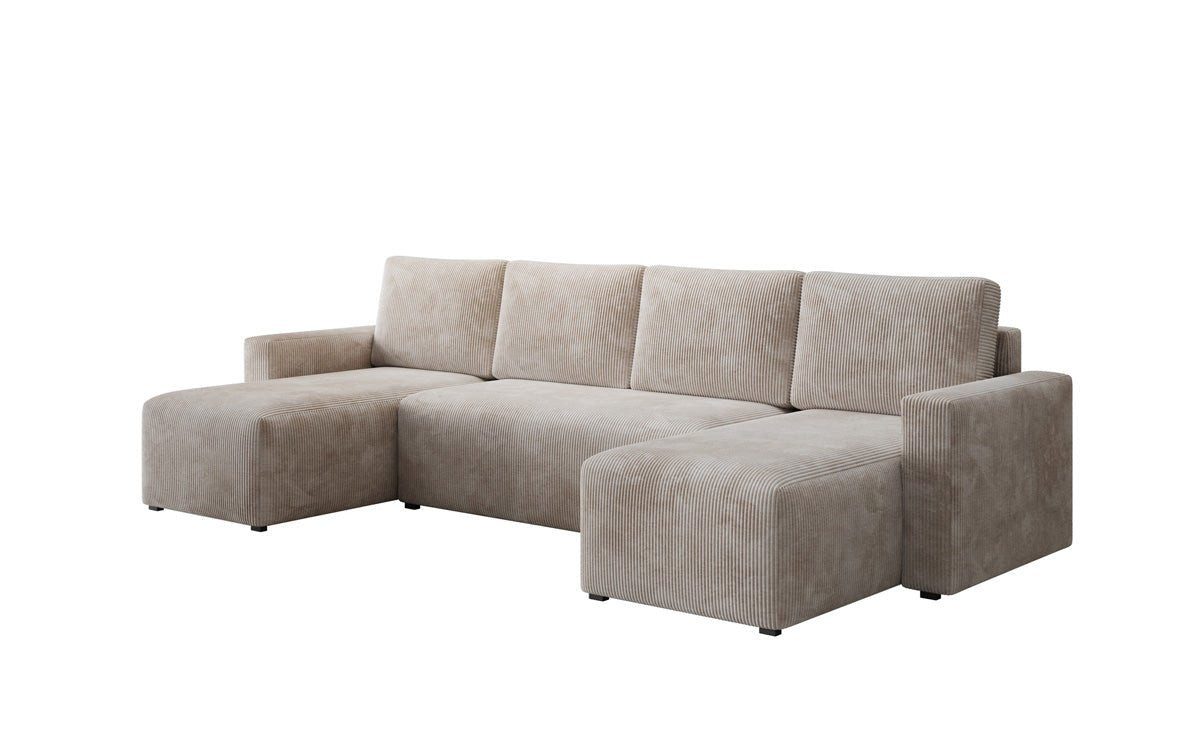 Luxusbetten24 Schlafsofa Designer Sofa Melva U, günstig online kaufen
