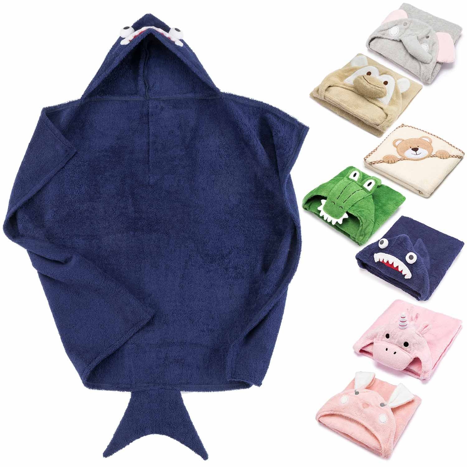 all Kids United Kapuzenhandtuch Baby Kapuzenhandtuch–Weiches Kuscheliges Baumwoll-Badetuch für Kinder, Baby Baumwoll Badetuch Bade-poncho
