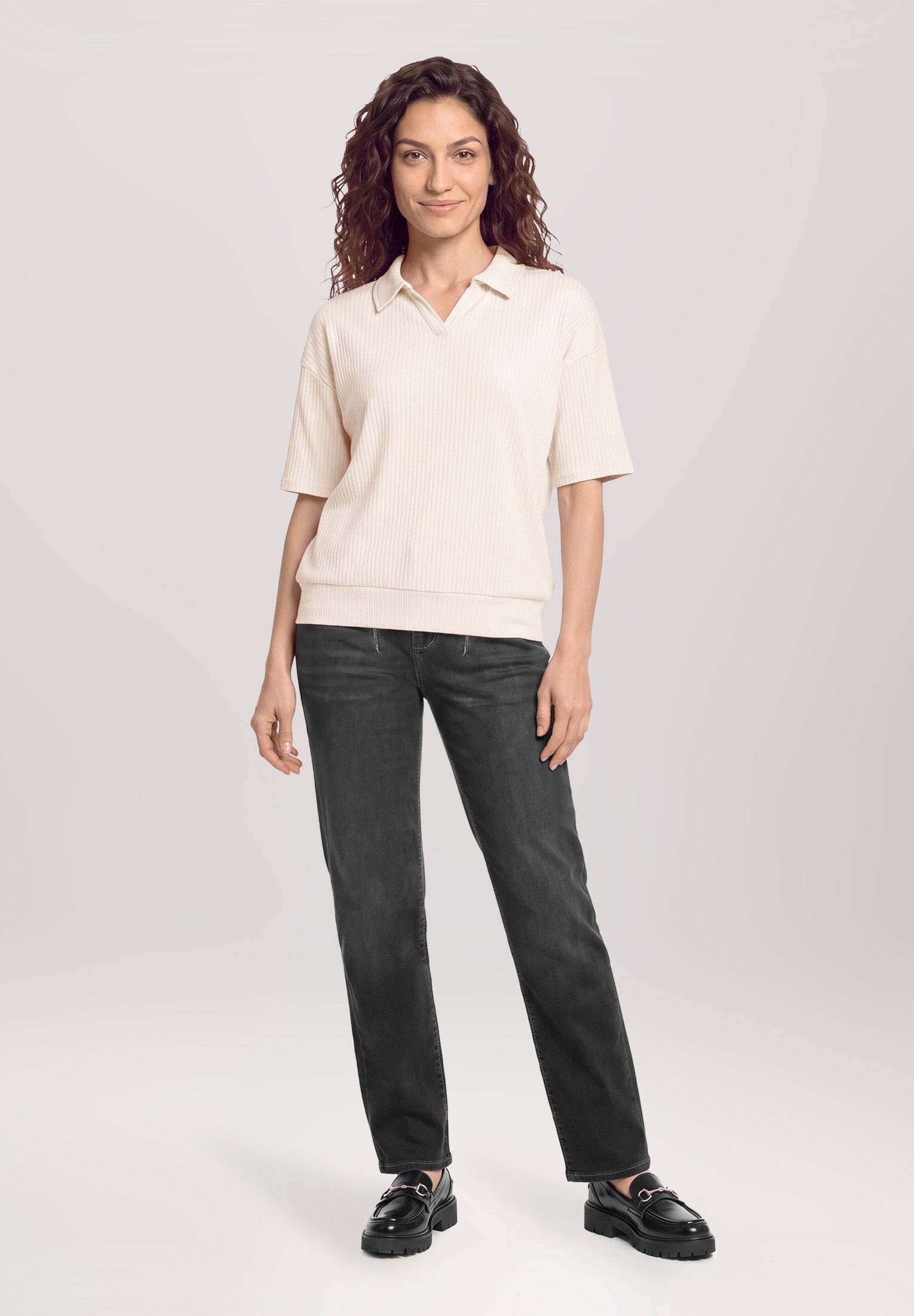 Cartoon Ankle-Jeans Damen mit Waschung