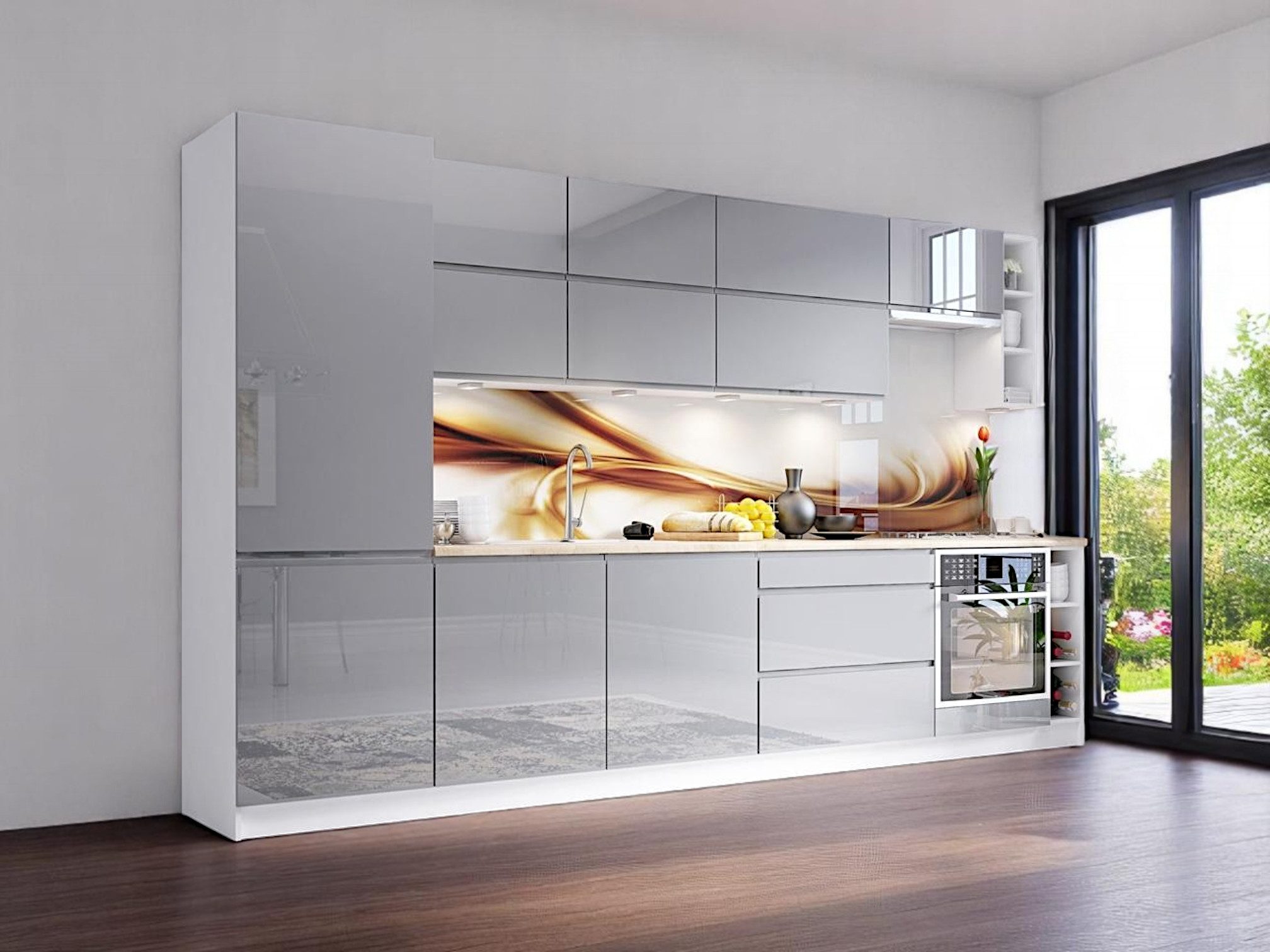 ROYAL24_MARKT Küchenzeile K40-G340 - Aspen - Modernes Design mit außergewöh günstig online kaufen