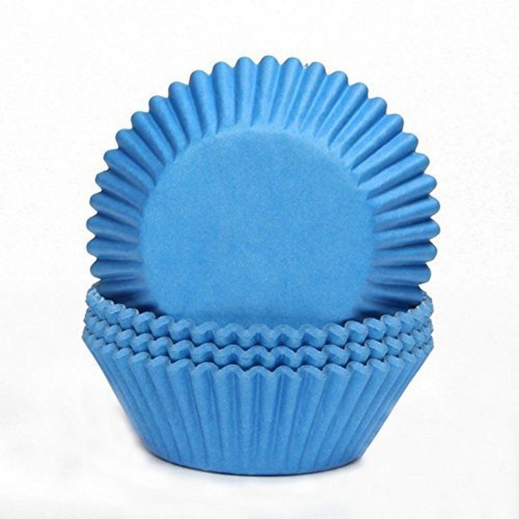 Ø Papierbackförmchen Miss x 50 Bakery's House Standardgröße, 75-tlg), 30 (Blau mm, backofenfest Muffinform mm -
