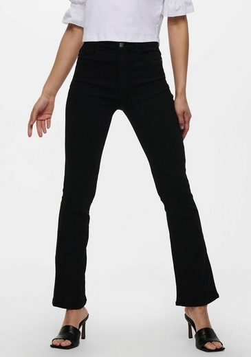 Only High-waist-Jeans »ONLRAIN HW SWEET FLARED ANK«