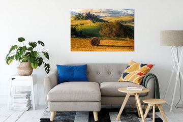 Pixxprint Leinwandbild Italienische Toskana Landschaft, Italienische Toskana Landschaft (1 St), Leinwandbild fertig bespannt, inkl. Zackenaufhänger
