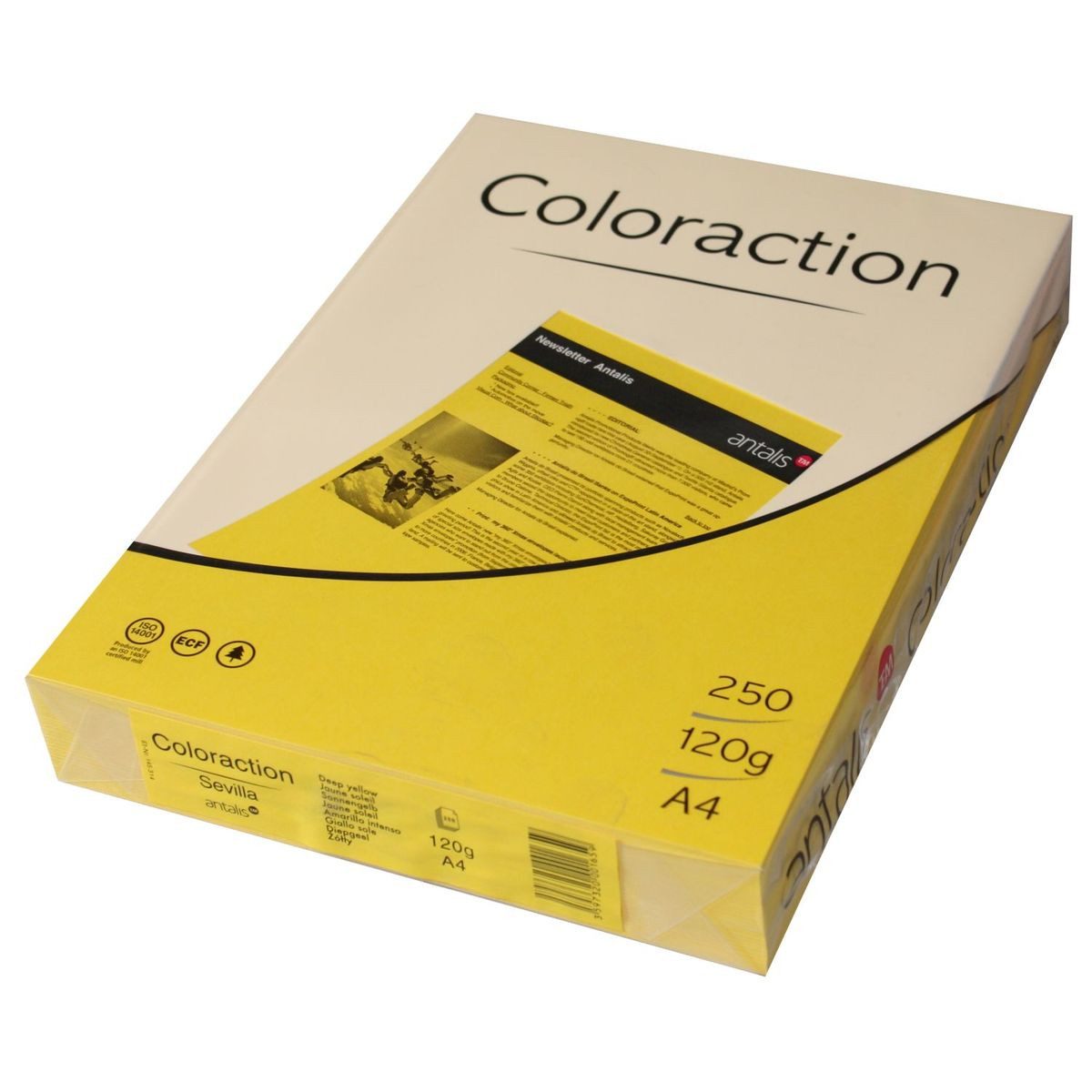 ANTALIS Kopierpapier Kopierpapier image COLORACTION 120g/m² sonnengelb DIN A4 250 Blatt
