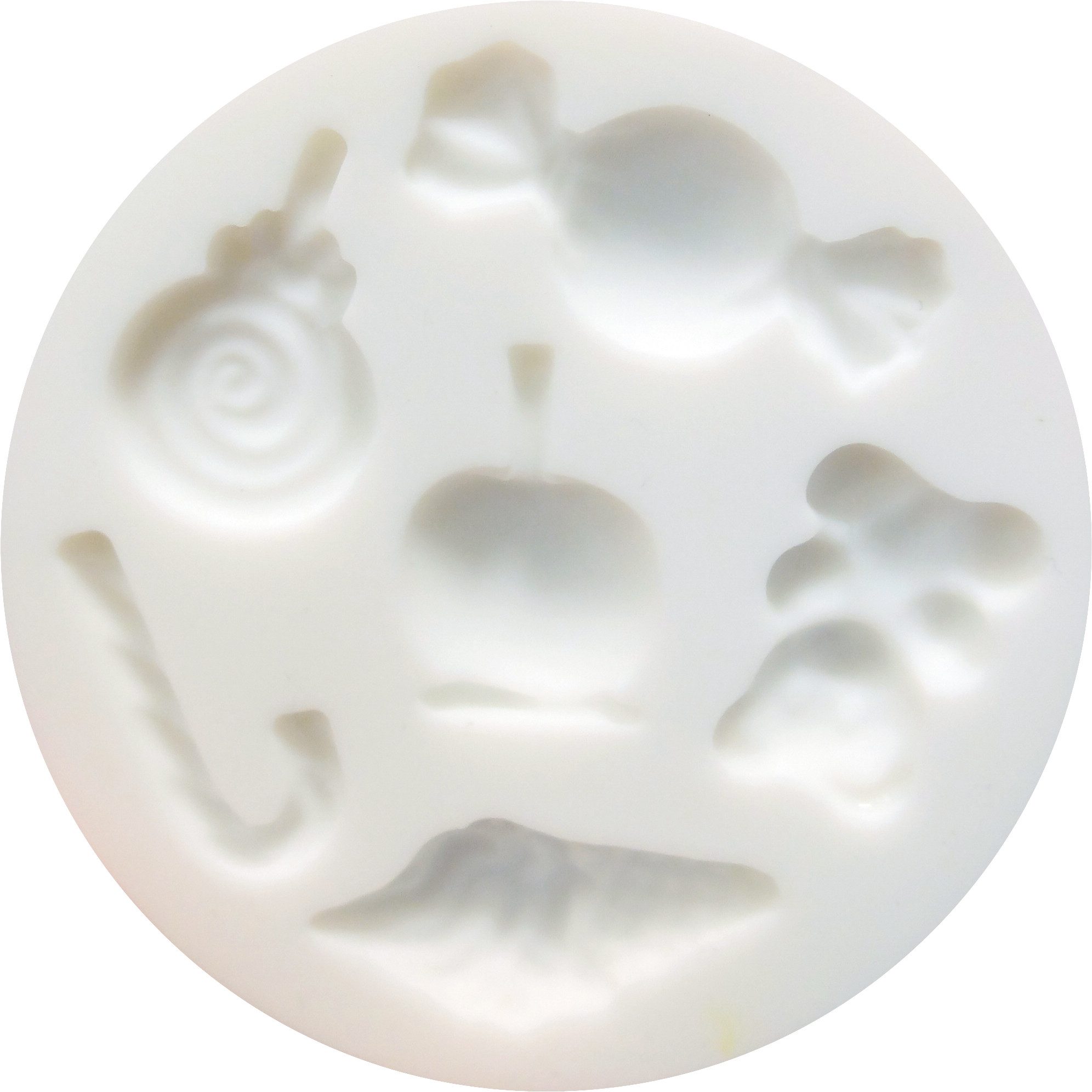 Graine Creative Modellierwerkzeug Silikon Gießform 'Mini Bonbons', 6 Motive