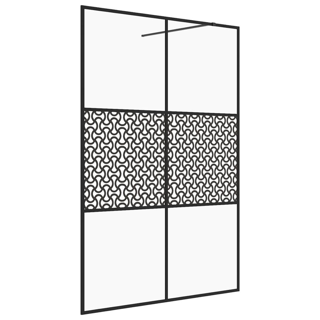 vidaXL Duschwand 140 x 195 cm Walk In Duschwand für Begehbare Dusche mit Klarem ESG-Gla
