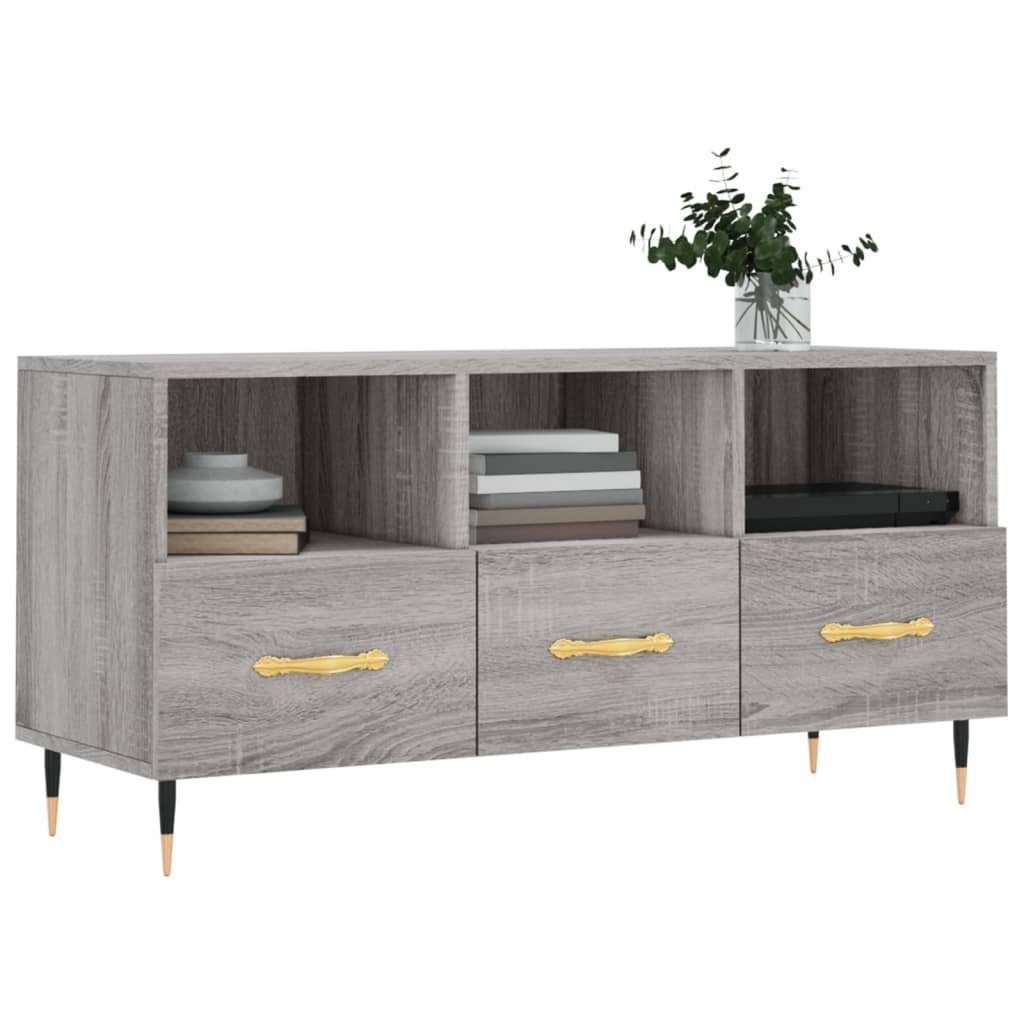 TV-Schrank Grau furnicato Sonoma cm 102x36x50 Holzwerkstoff