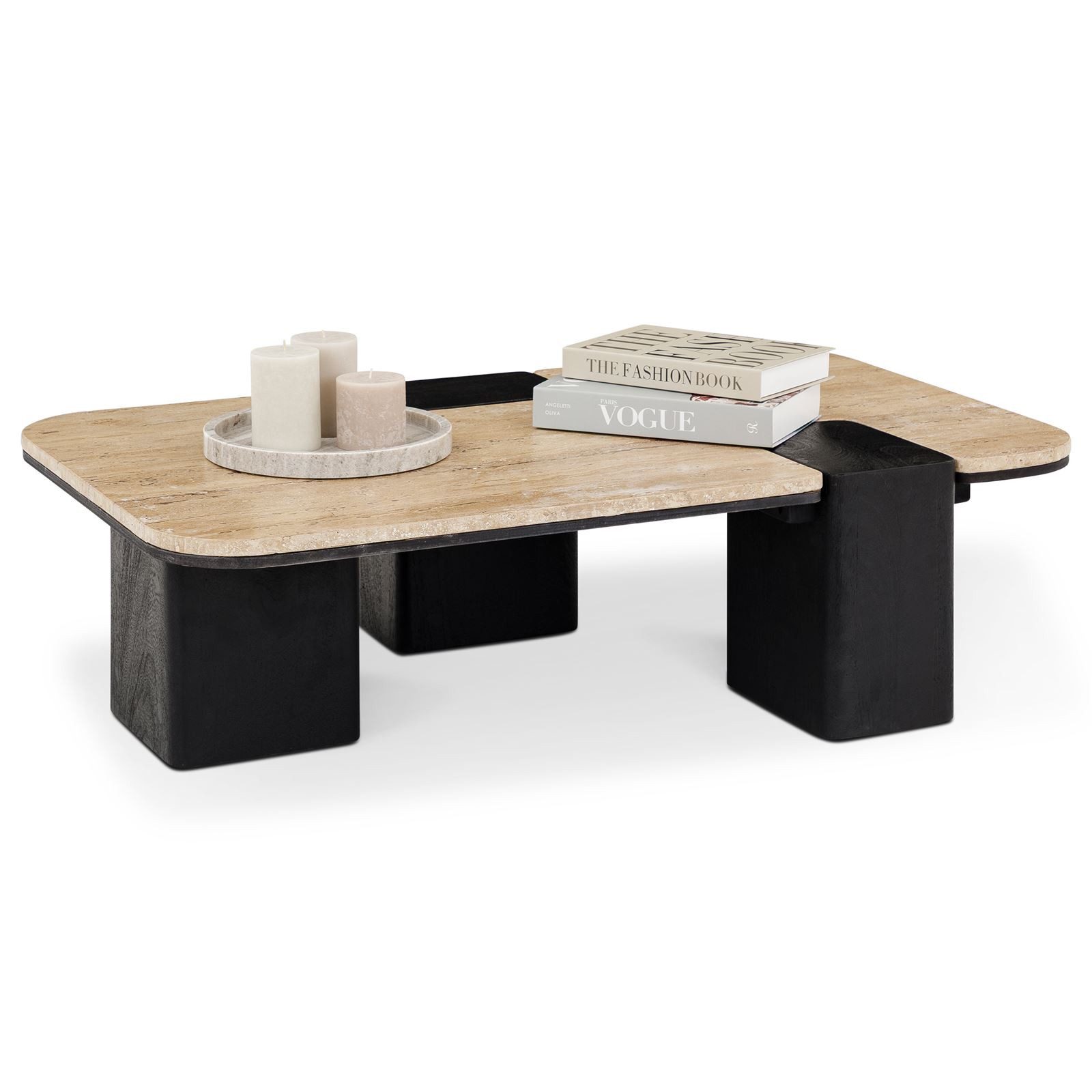 IDIMEX Couchtisch SURAT, Wohnzimmertisch 100x60 cm aus Mangoholz und Traver günstig online kaufen