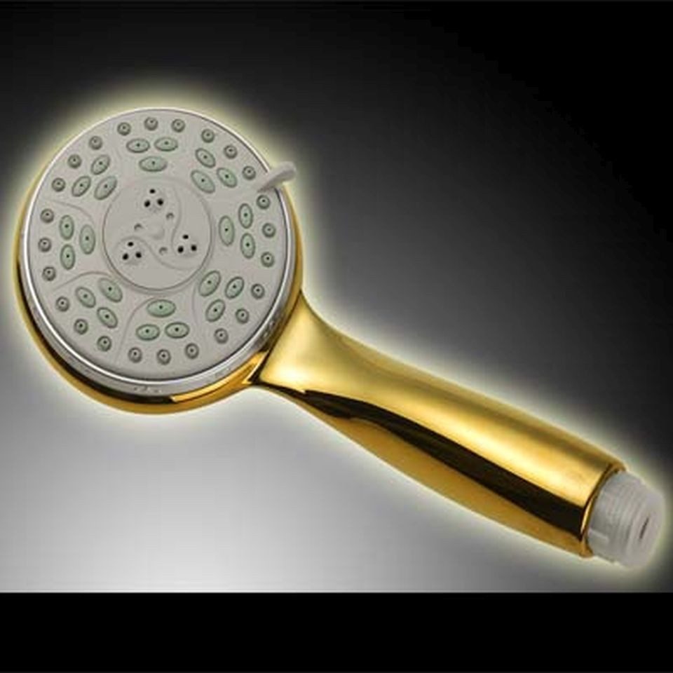 HAC24 Handbrause Duschkopf Handbrause Duschbrause Wellness Brausekopf, (1-tlg), Gold, mit 3 Funktionen