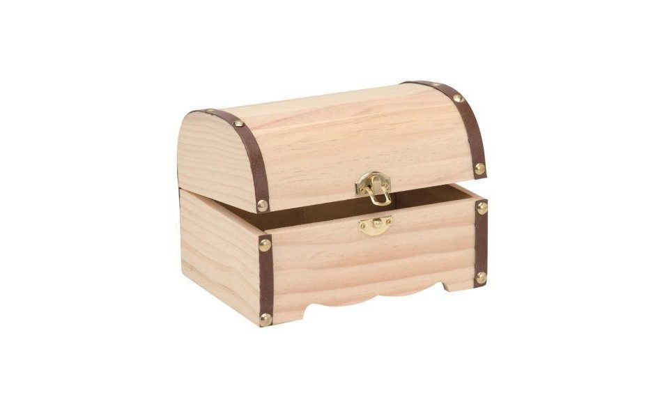 Glorex Bastelnaturmaterial Glorex Schatztruhe 18 x 13 x 12,5 cm