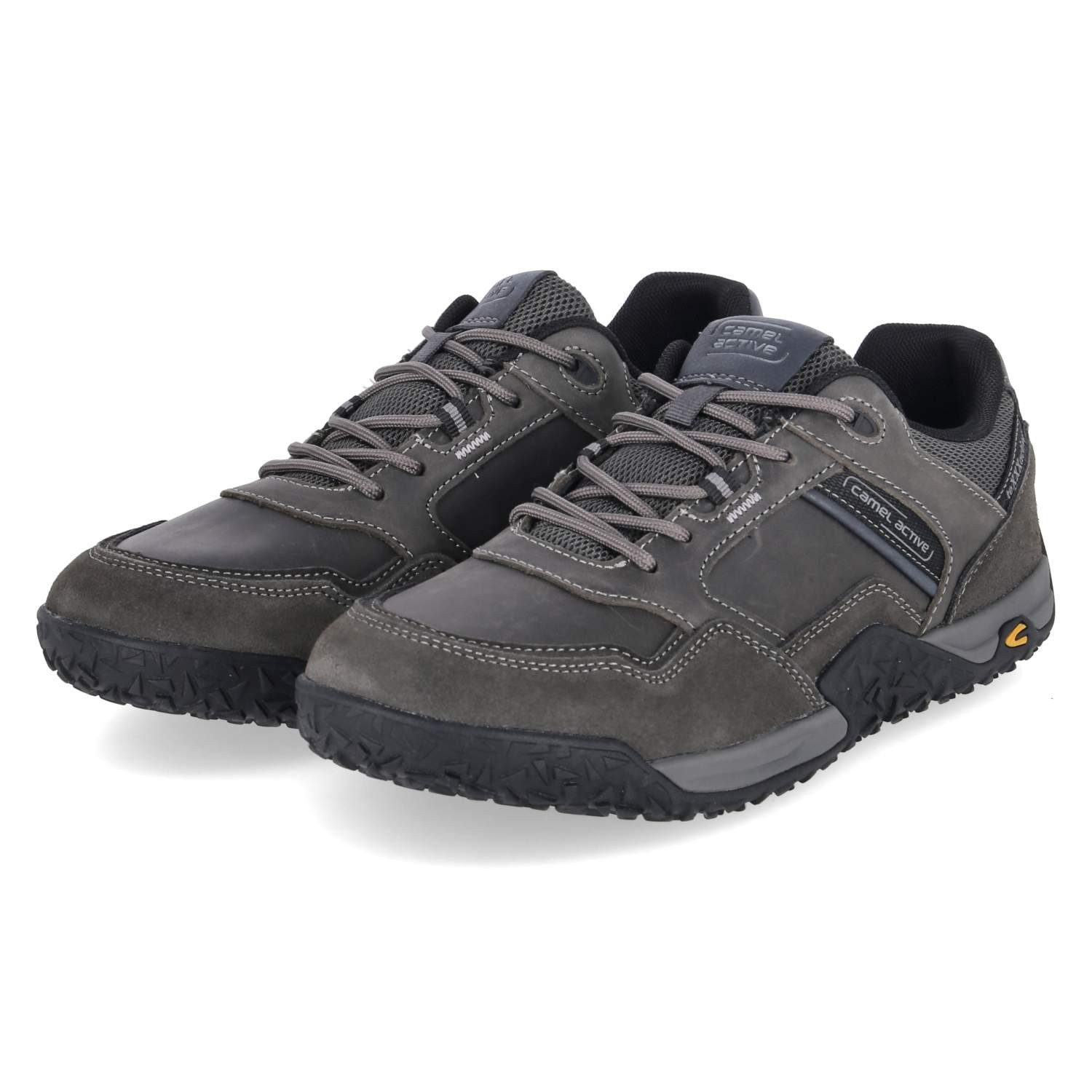 camel active Camel Active Sneaker Low 58CRB04-402-236 Herren Leder & Textil grey Schnürschuh