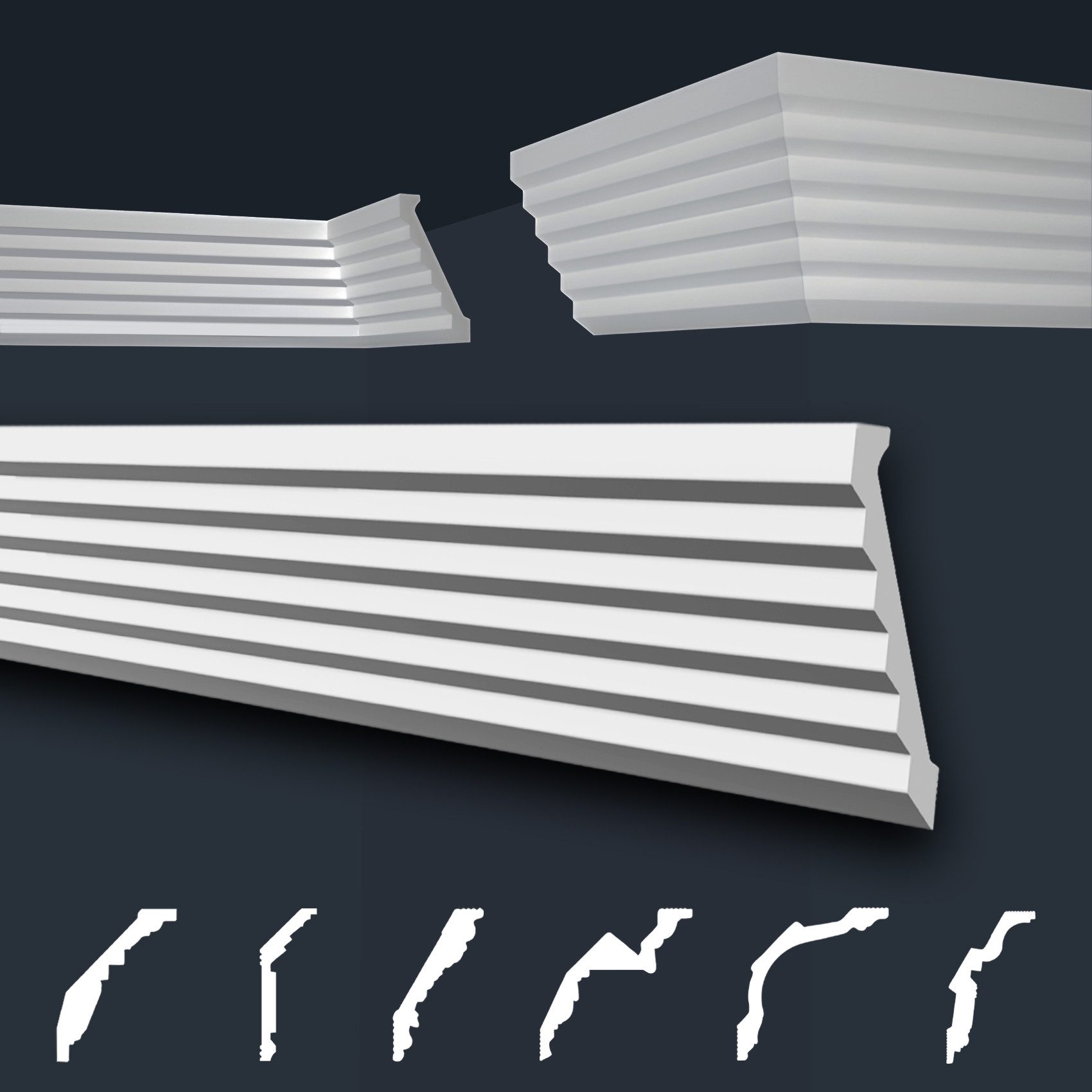 marbet design Stuckleiste B-37, 2 Meter, günstig online kaufen