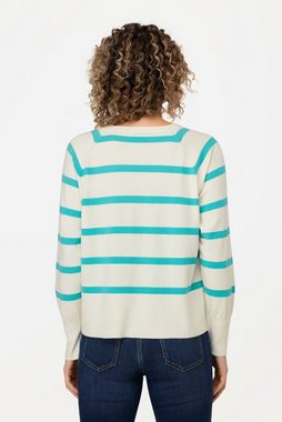 Gina Laura Strickpullover Pullover Ringel Rundhals Langarm