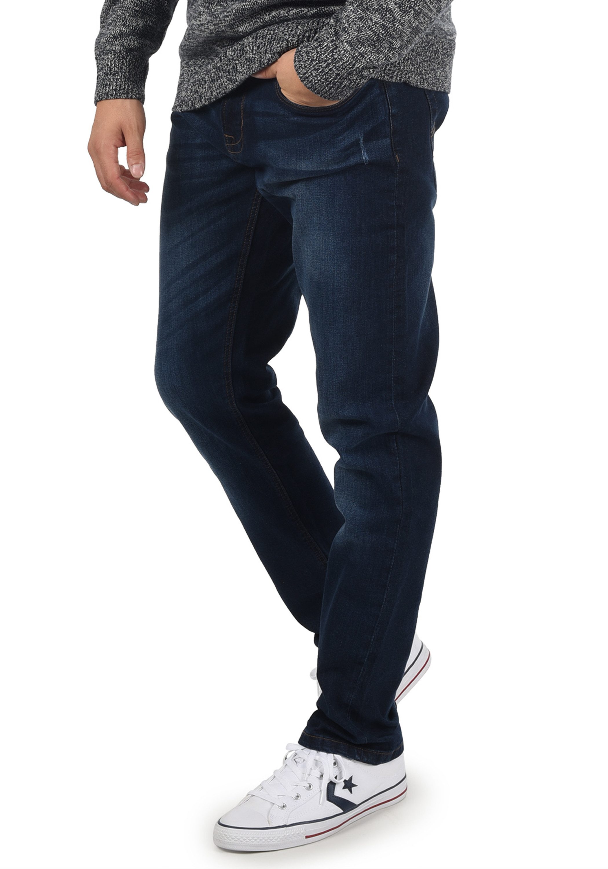 Indicode 5-Pocket-Jeans IDQuebec 5-Pocket-Jeans mit Washed-Effekt