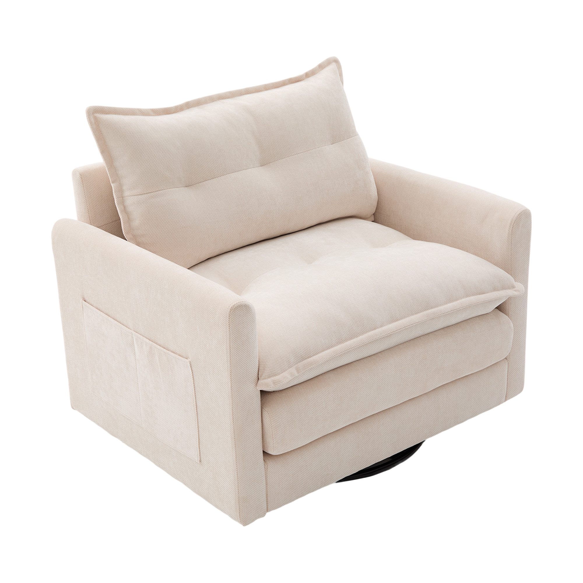 KLAM HOME Sessel 360° drehbarer Loungesessel günstig online kaufen